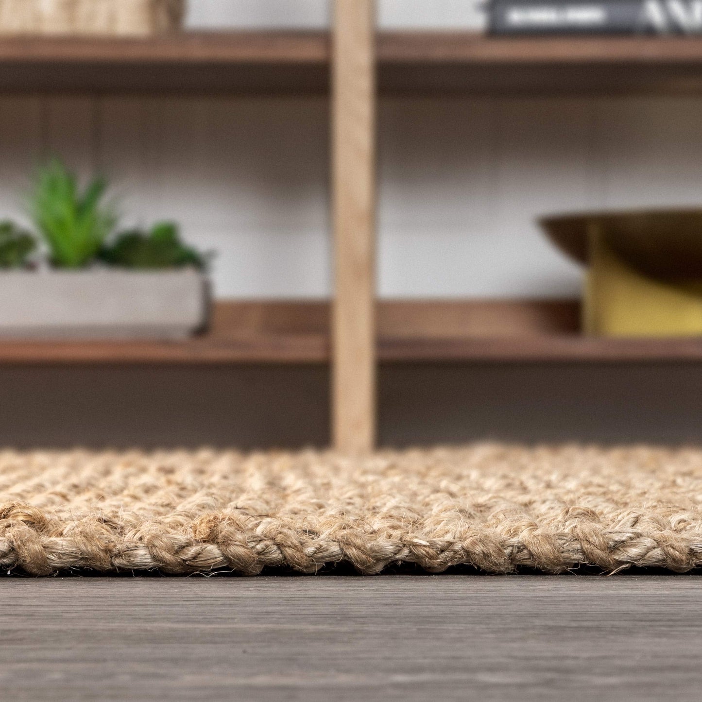 JONATHAN Y Pata Hand Woven Chunky Jute Natural Indoor Area Rug, 5x8, Bohemian, Rustic, Cottage, Easy-Cleaning for Living Room, Bedroom, Kitchen, Non-Shedding (NRF102A-5)