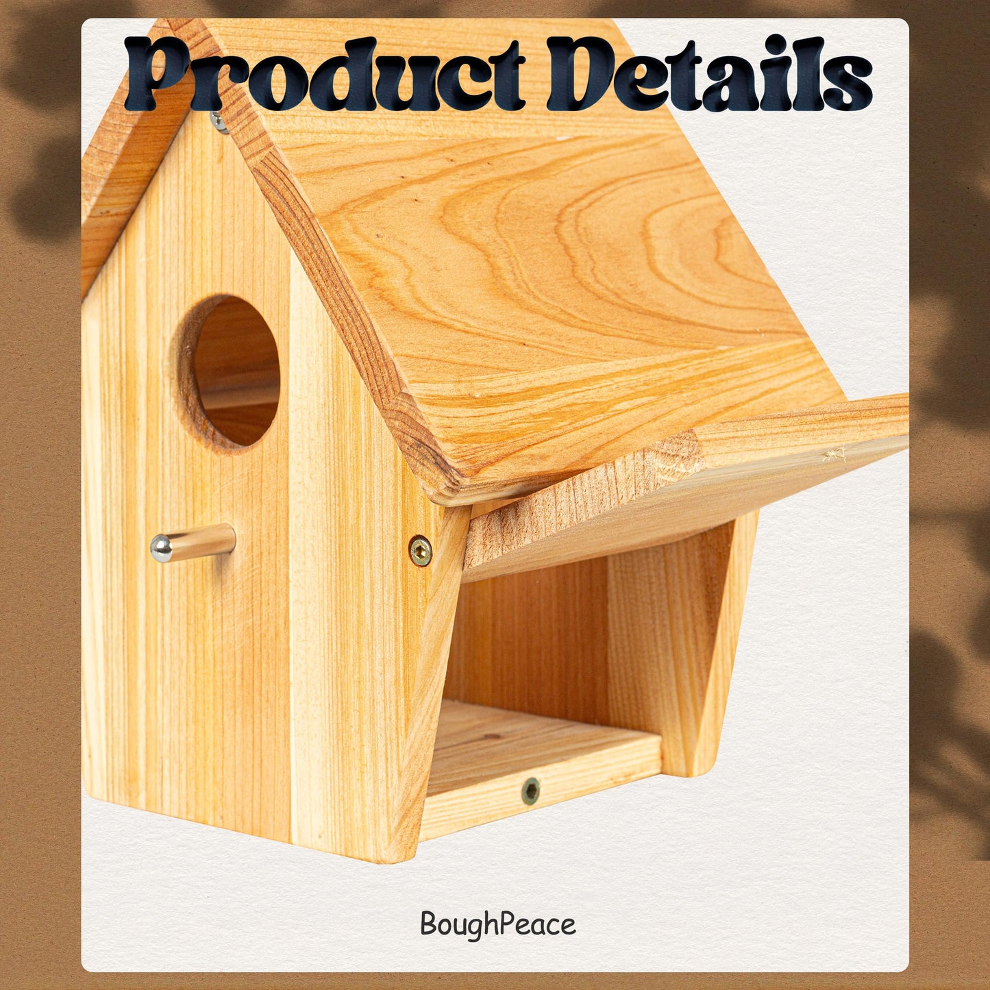 Wooden Bird Houses for Outside Hanging Birdhouses Nest Bluebird House for Cardinals Finch Wren Swallow for Garden Viewing 2