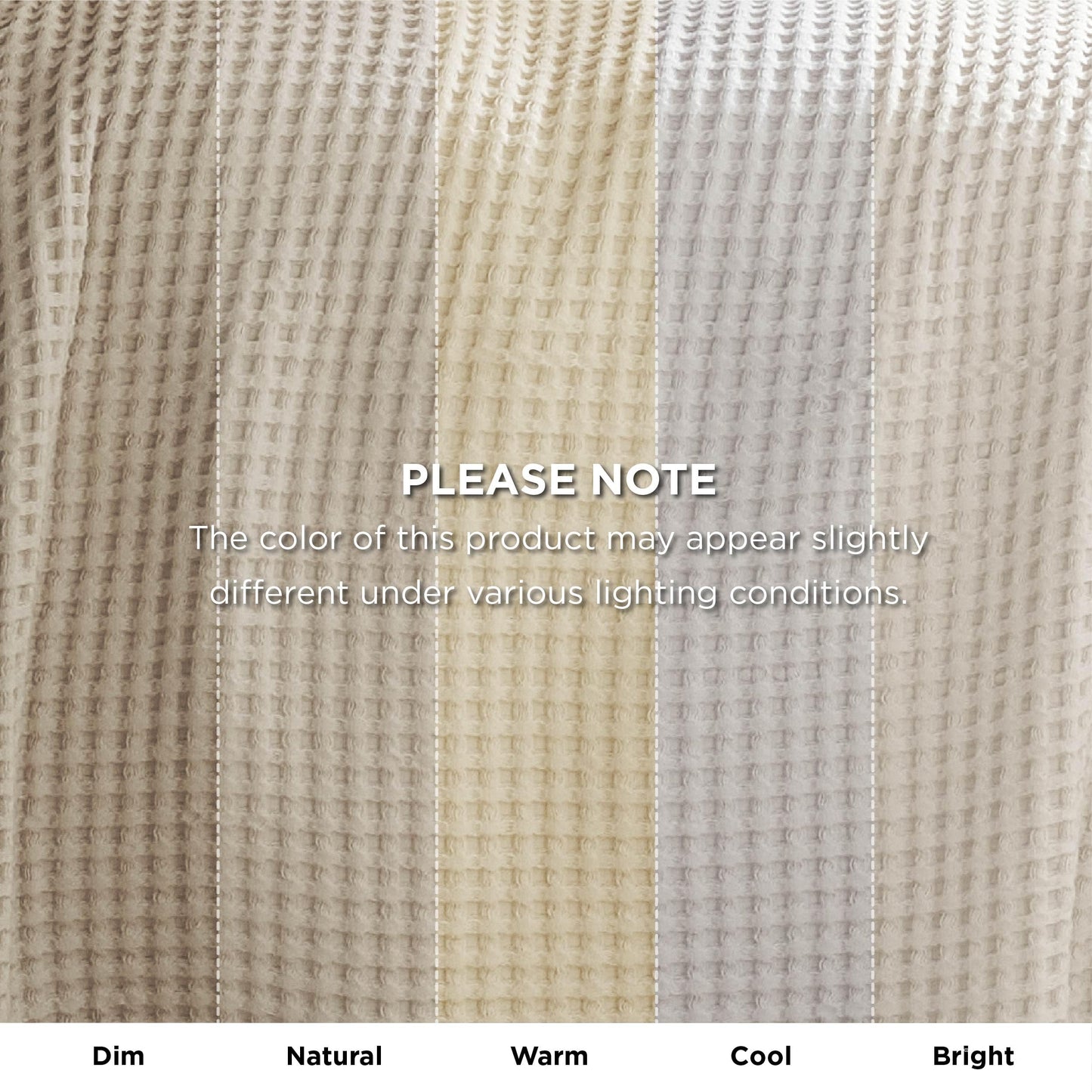 Bedsure 100% Cotton Blanket Queen Size for Spring Summer, Waffle Weave Thin Lightweight Breathable Blanket for Bed, Cotton Bedding Room Decor Gifts for Women, Men, Linen, 90" x 90"