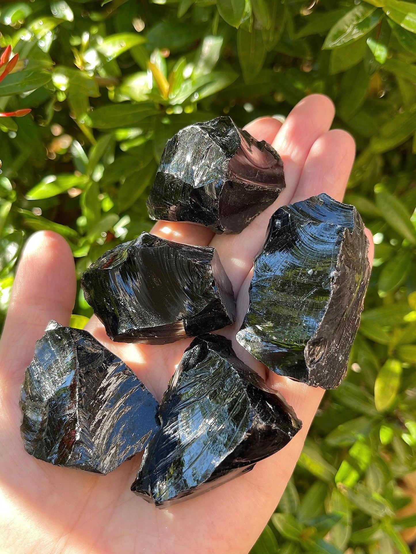 WHOLESALE Raw Black Obsidian Crystals, Natural Black Obsidian Stone, Natural Rough Black Obsidian crystals, Black Obsidian Rough, Black Obsidian Healing Crystals (Black Obsidian, 0.5 Pound)