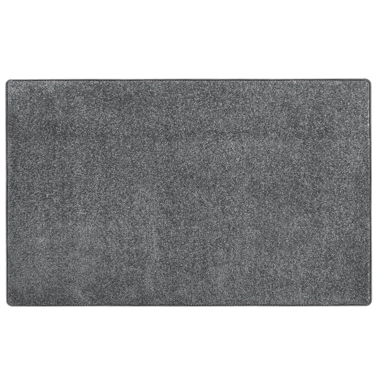 PURE ERA Carpet Stair Tread Landing Mat Tape Free Self Adhesive Non Slip Skid Resistant Indoor Doormat Area Rug Floor Mat for Kitchen Bathroom Workstations Washable 2' X 3' (Dark Gray)