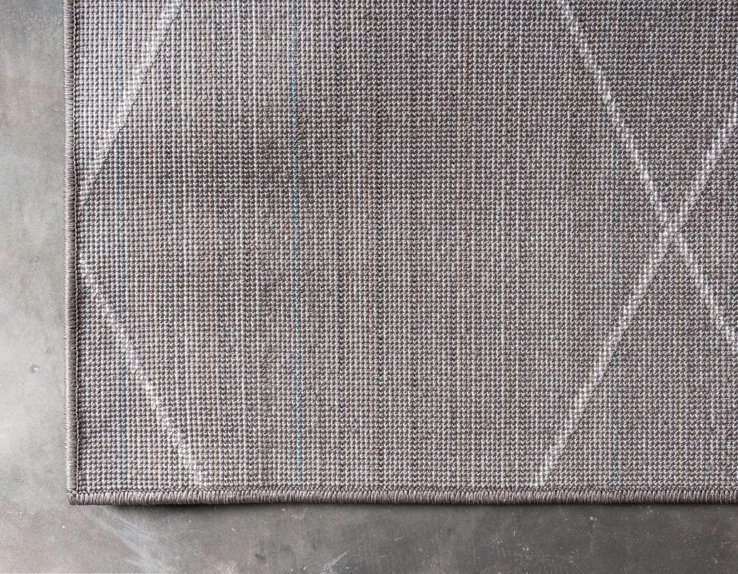 Unique Loom Trellis Frieze Collection Area Rug - Geometric (4" x 6", Dark Gray/ Ivory)