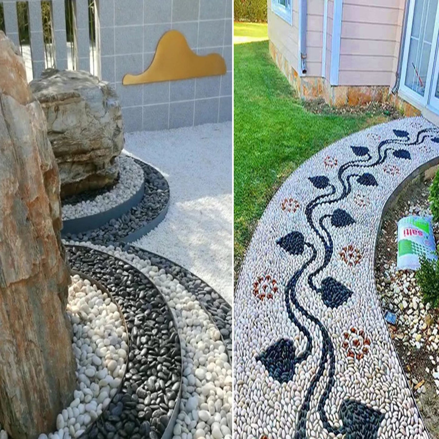 River Stones, Plants, Gardens, Landscapes, Succulents, Highly Polished Decorative Pebbles in Shapes and Sizes from 1-3 inches. (5.7LB, 1)