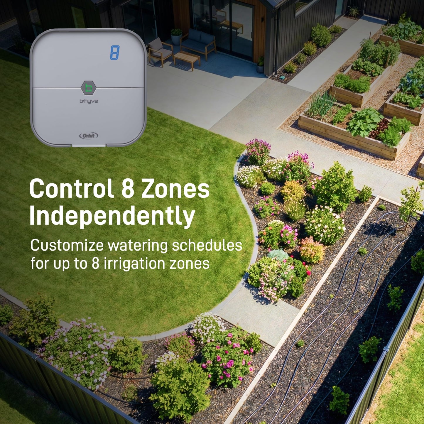 Orbit 57925 B-hyve 8-Zone Smart Indoor Sprinkler Controller