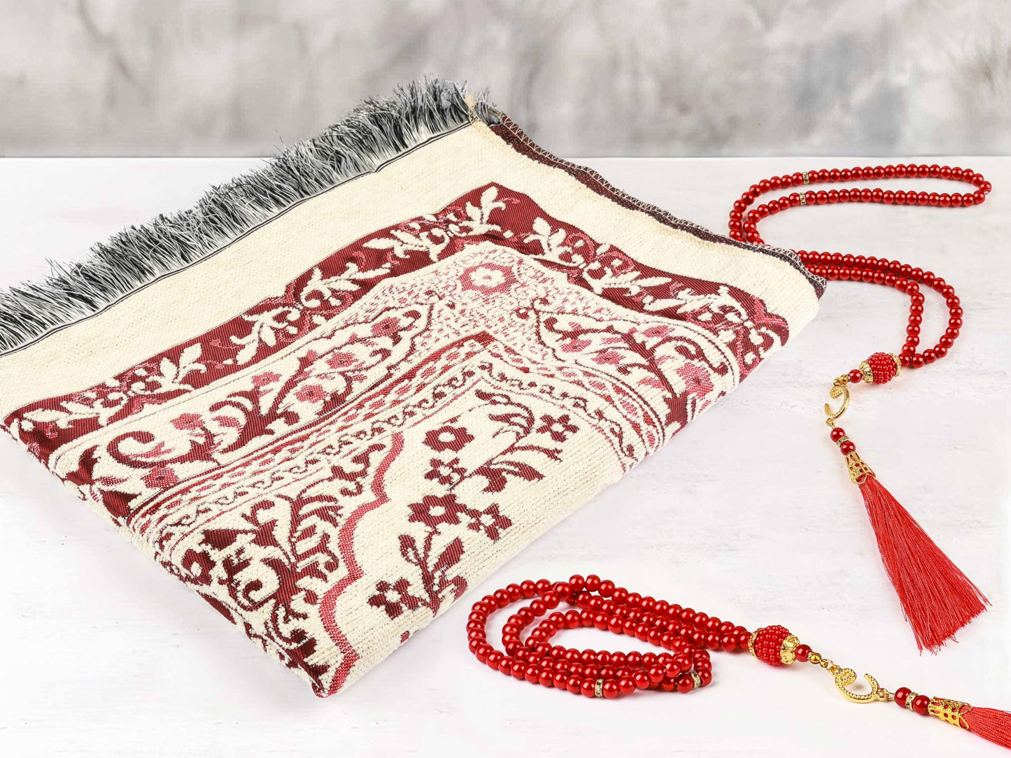 OLEEK Muslim Prayer Rug - Islamic Prayer mat - Prayer matt Islam - Islamic Gifts - Eid Decorations for Home 2026 - Praying mat - eid Gifts - Islam Men - Islamic Prayer Rugs - سجادة صلاة