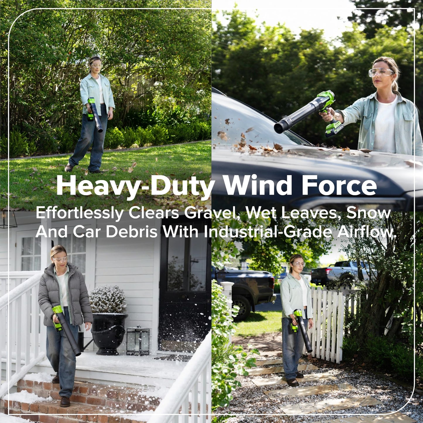 Greenworks 24V (270 CFM / 130 MPH) Brushless Compact Leaf Blower, Powerful for Yard, Patio, Deck and Driveway Cleanup, Includes 3.0Ah USB-C Battery and GaN Charger