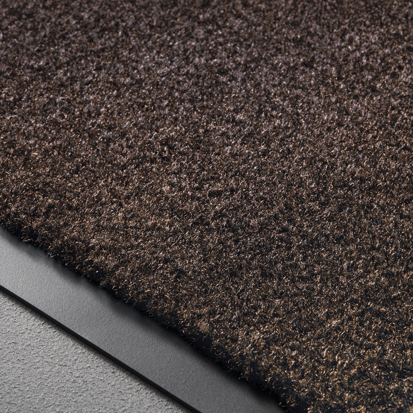 Consolidated Plastics Economy Indoor/Outdoor Entrance Floor Mat with Non-Slip Vinyl Backing, Absorbs Water, 18 Oz Heavy Duty Carpet Rug Commercial Grade (3' x 10', Brown)