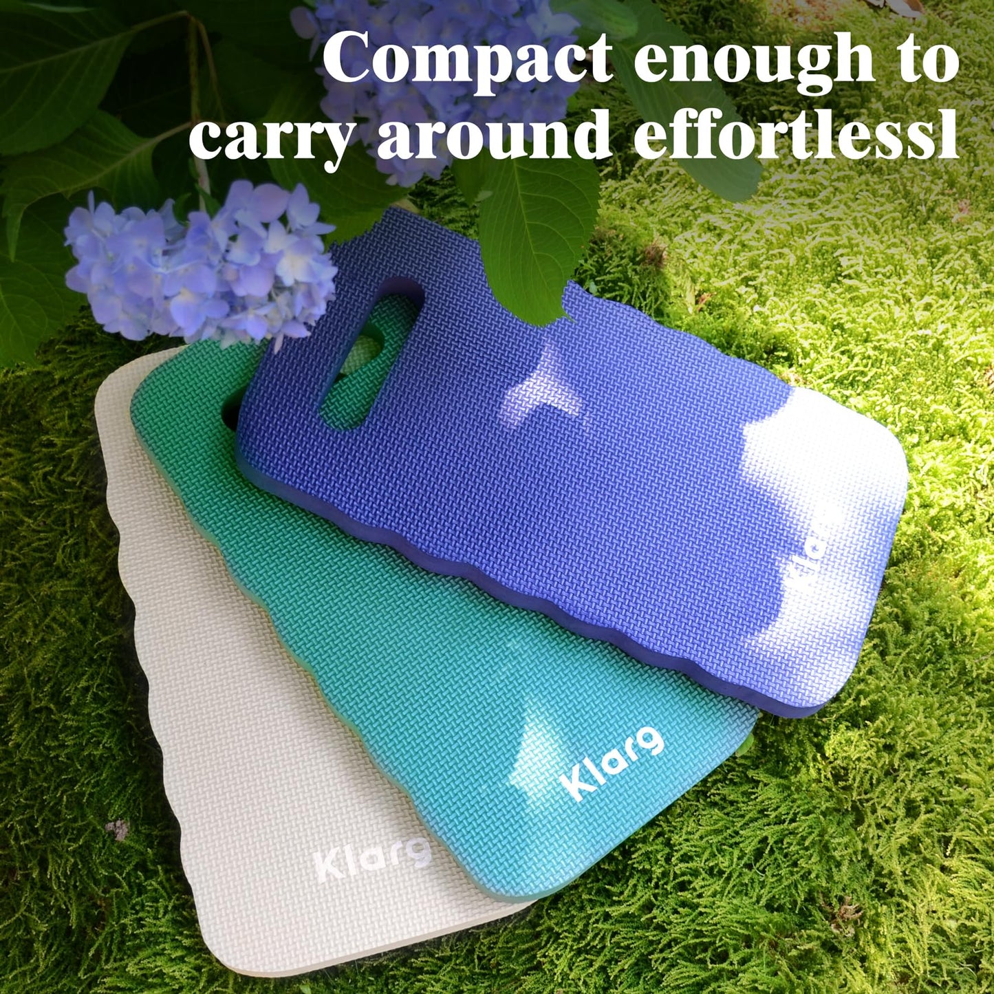 Klarg New Upgrade Garden Kneeling Pad 3 PCS, Extra Wider to 9 Inches, Thick Foam Kneeling Pad, Waterproof Knee Mat for Gardening, Cleaning, Yoga, and Auto Repair.16.5" x 9" x 0.8"