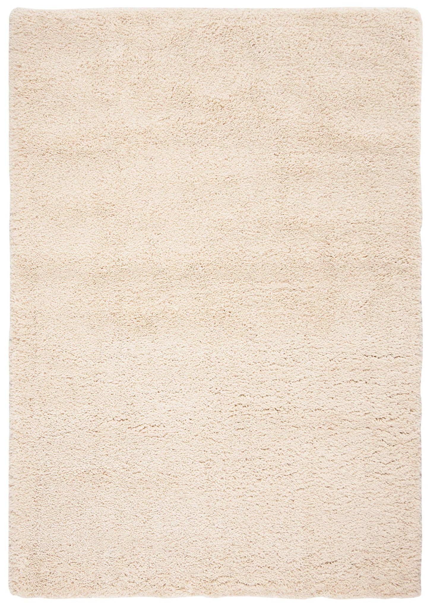 SAFAVIEH Fontana Shag Collection Accent Rug - 4' x 6', Creme, Solid Design, Non-Shedding & Easy Care, 2-inch Thick Ideal for High Traffic Areas in Entryway, Living Room, Bedroom (FNT800B)