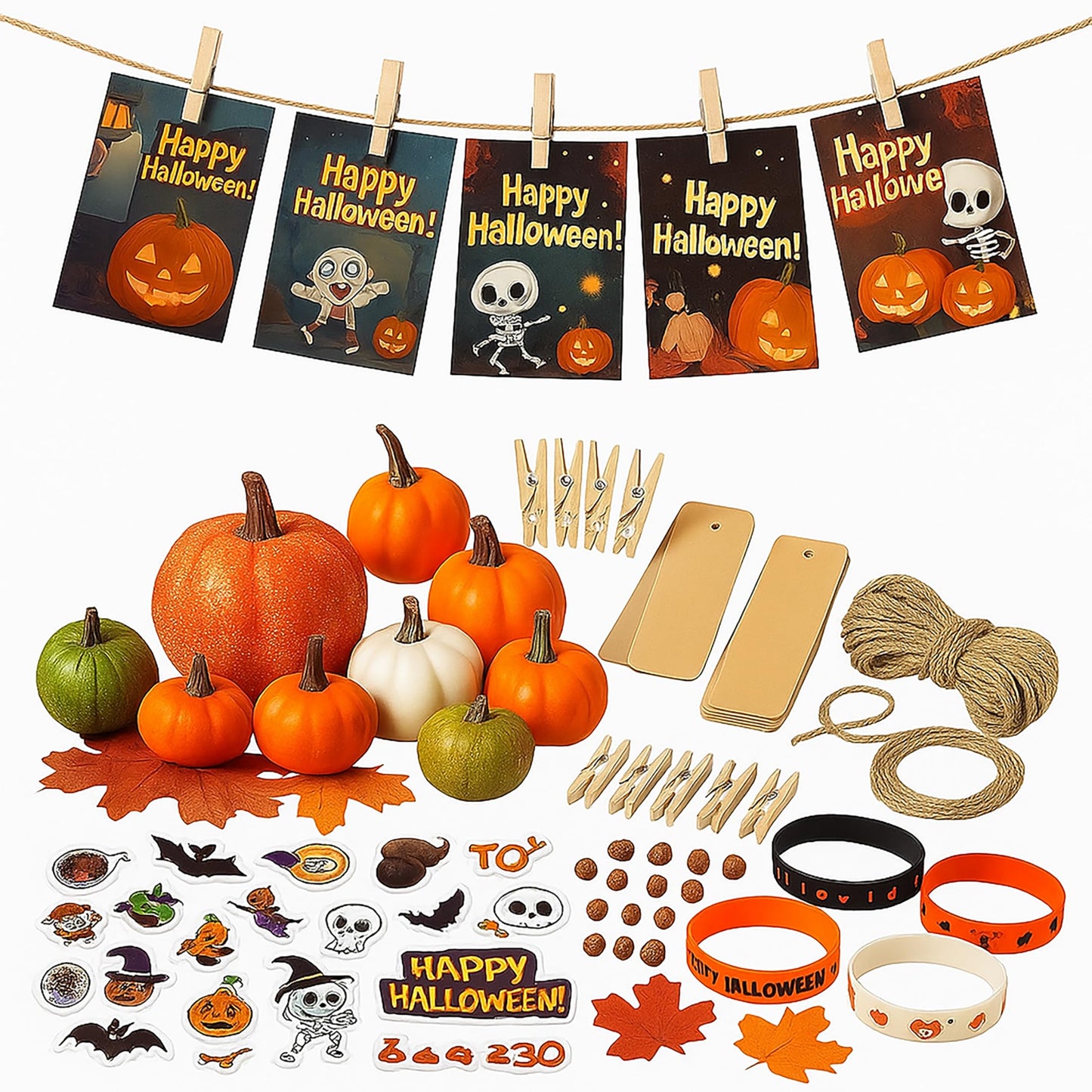 96PCS Holiday & Thanksgiving Decorations Set – Artificial Pumpkins, Maple Leaves, Acorns & Pinecones for Rustic Table Centerpieces, Christmas Transition, New Year Displays & Tiered Trays