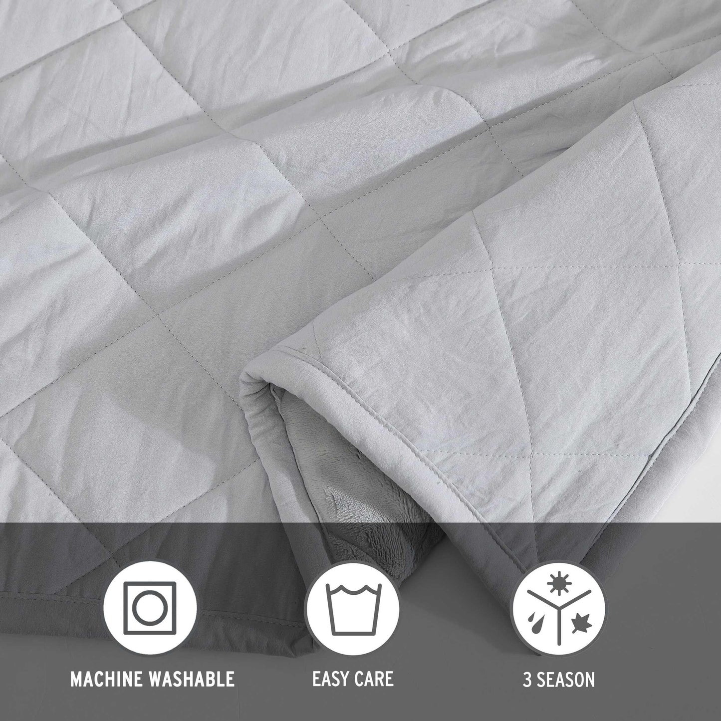 Eddie Bauer - Queen Size Blanket, Soft & Reversible Plush Bed Blanket, Brushed for Extra Softness with a Plush Smooth Texture, Throw Blanket for Couch or Bed (Classic Solid Grey)