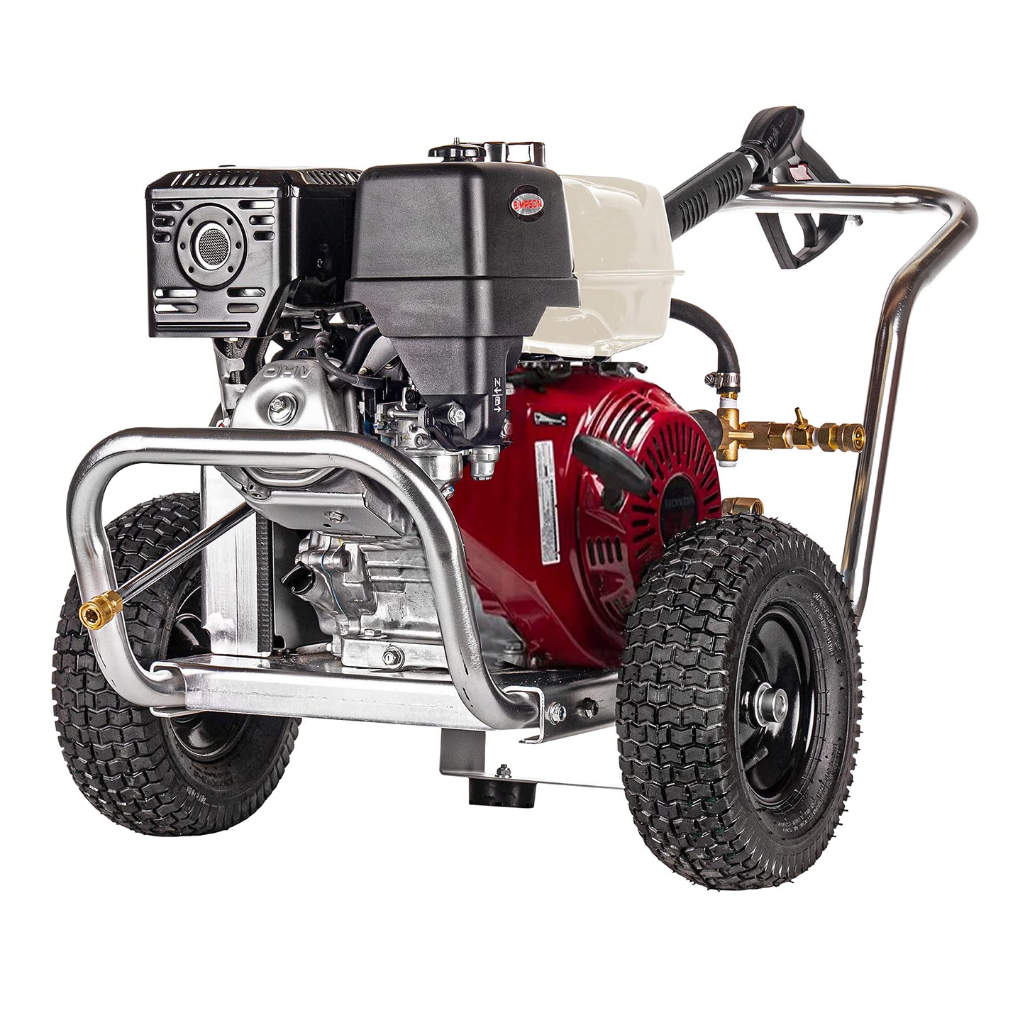 Simpson 4200 PSI Gas Pressure Washer, 4.0 GPM Commercial Power Washer, Honda Engine, 50' Hose, Aluminum Water Blaster Series, 49-State Compliant (ALWB60828)