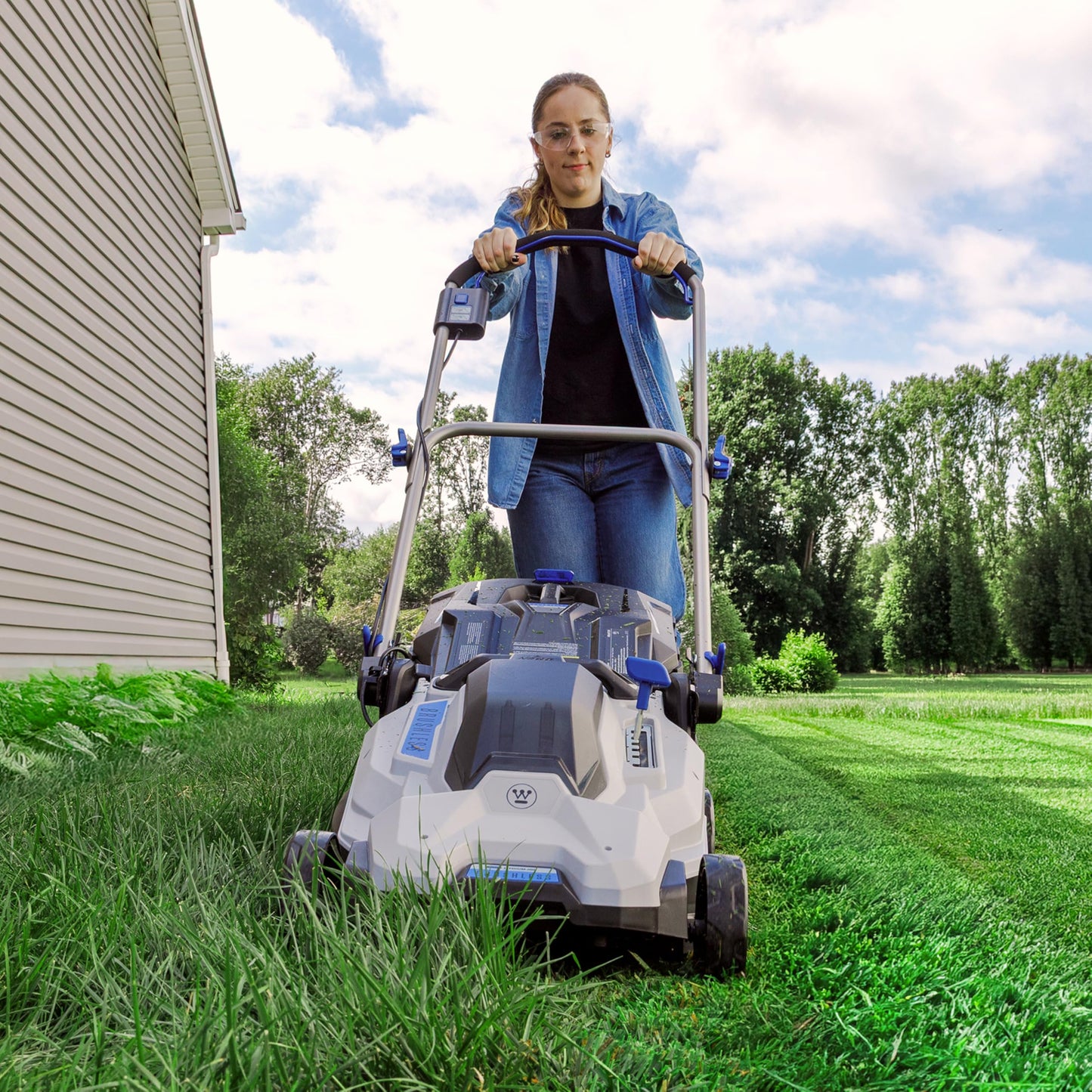 Westinghouse 40V 18 Inch Cordless (Push) Lawn Mower, Tool Only, 6 Height Positions, Up to 3100 RPM