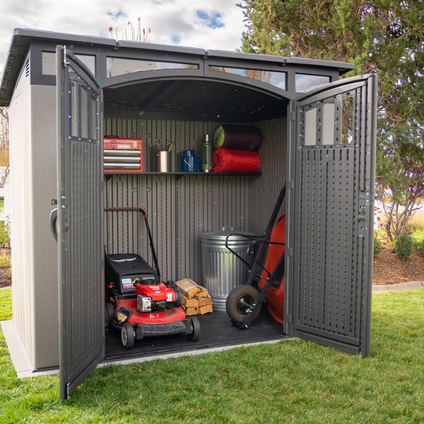 LIFETIME 8 x 5 Ft. Modern Outdoor Storage Shed