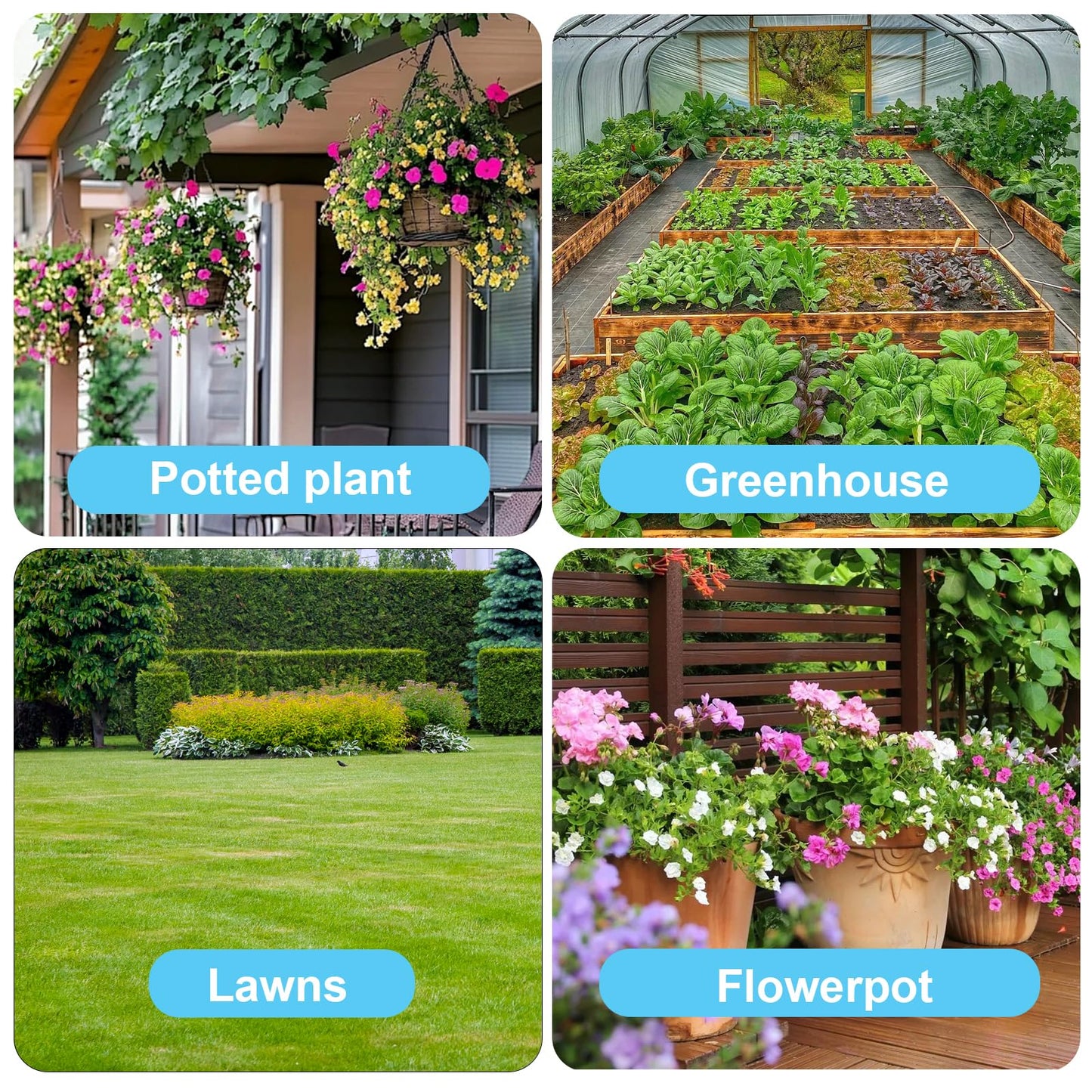 230FT Drip Irrigation System,Automatic Garden Watering System with 1/4" & 1/2" Tubing, Adjustable Spray Nozzles & Sprinklers and Accessories for Garden, Greenhouse, Lawn, Potted Plants
