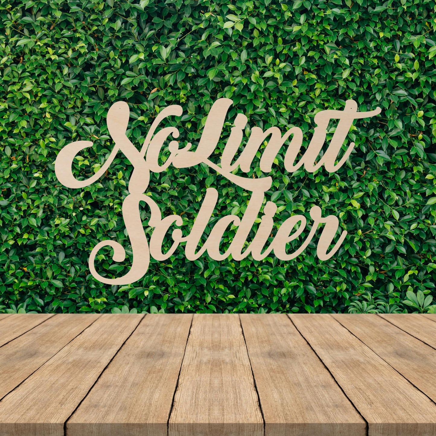 Stacked Personalized Wood Sign, Laser Cut. Select Favorite Font and Width Size, 2 lines per sign. Live Preview.