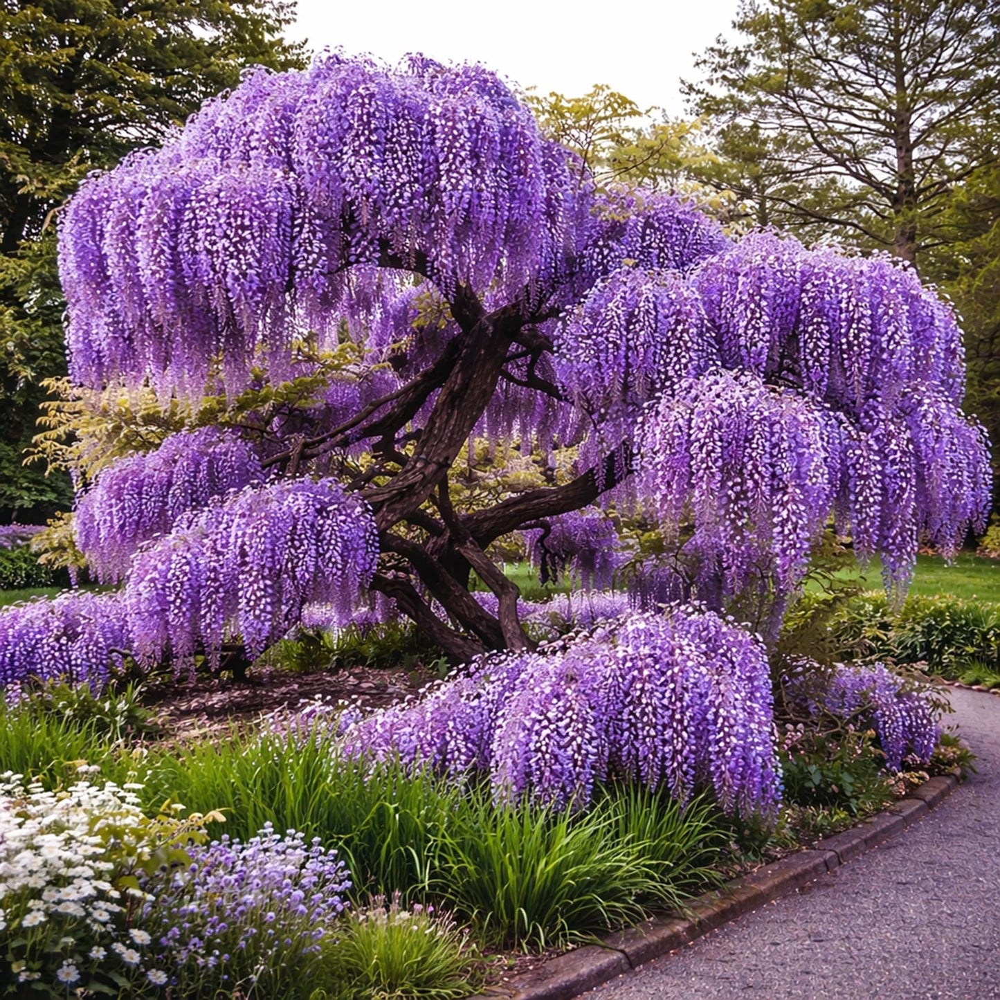 Wisteria Live Plants 1–2 Ft Tall – Flowering Wisteria Vine (Wisteria Floribunda) – Fast Growing Climbing Plant for Garden, Trellis, Pergola & Bonsai Training (2 Plants)
