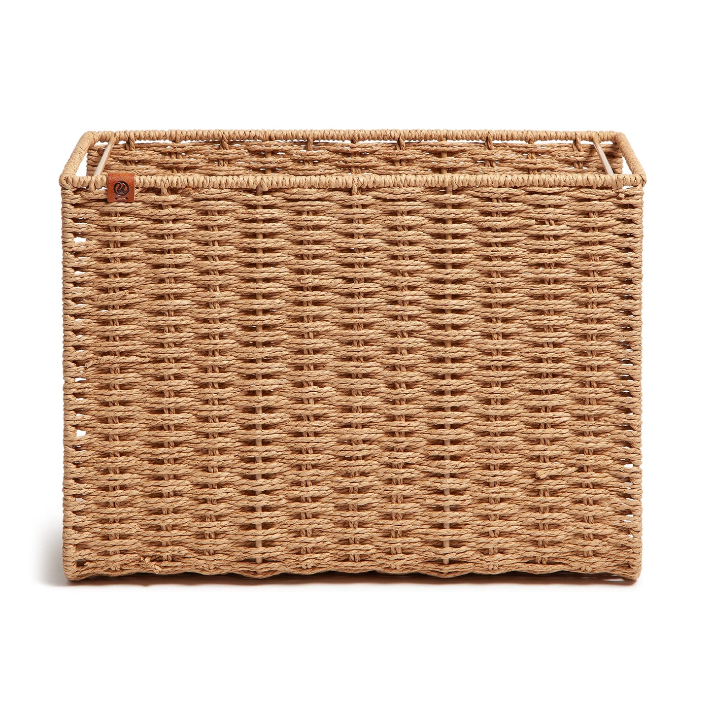 U Brands Woven Hanging File Basket, Office Organization Supplies, 1 Count