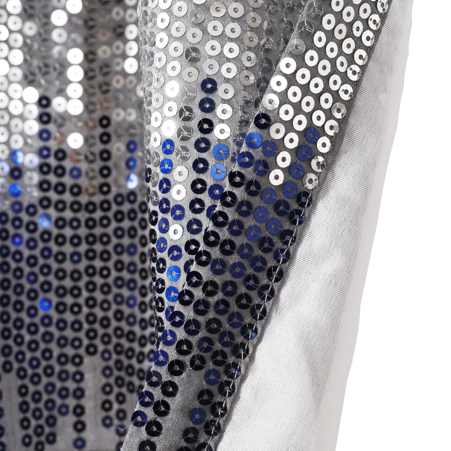Lush Decor Night Sky Sequins Valance Curtain Single, 52"W x 18"L Navy & White - Kitchen Curtains Valances For Windows - Bathroom Curtains Window