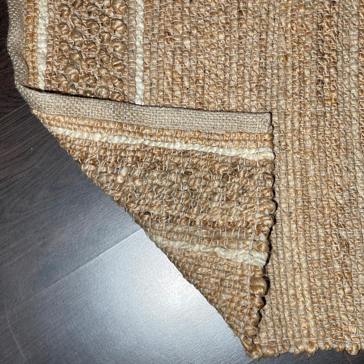 Chardin home 2x3 Jute Cotton Hand Woven Doormat Rug, Natural Jute Braided Entryway Mat | Rustic Boho Farmhouse Textured Accent Rug for Front Door, Kitchen, Bedroom, or Bathroom | Natural Fiber Rug