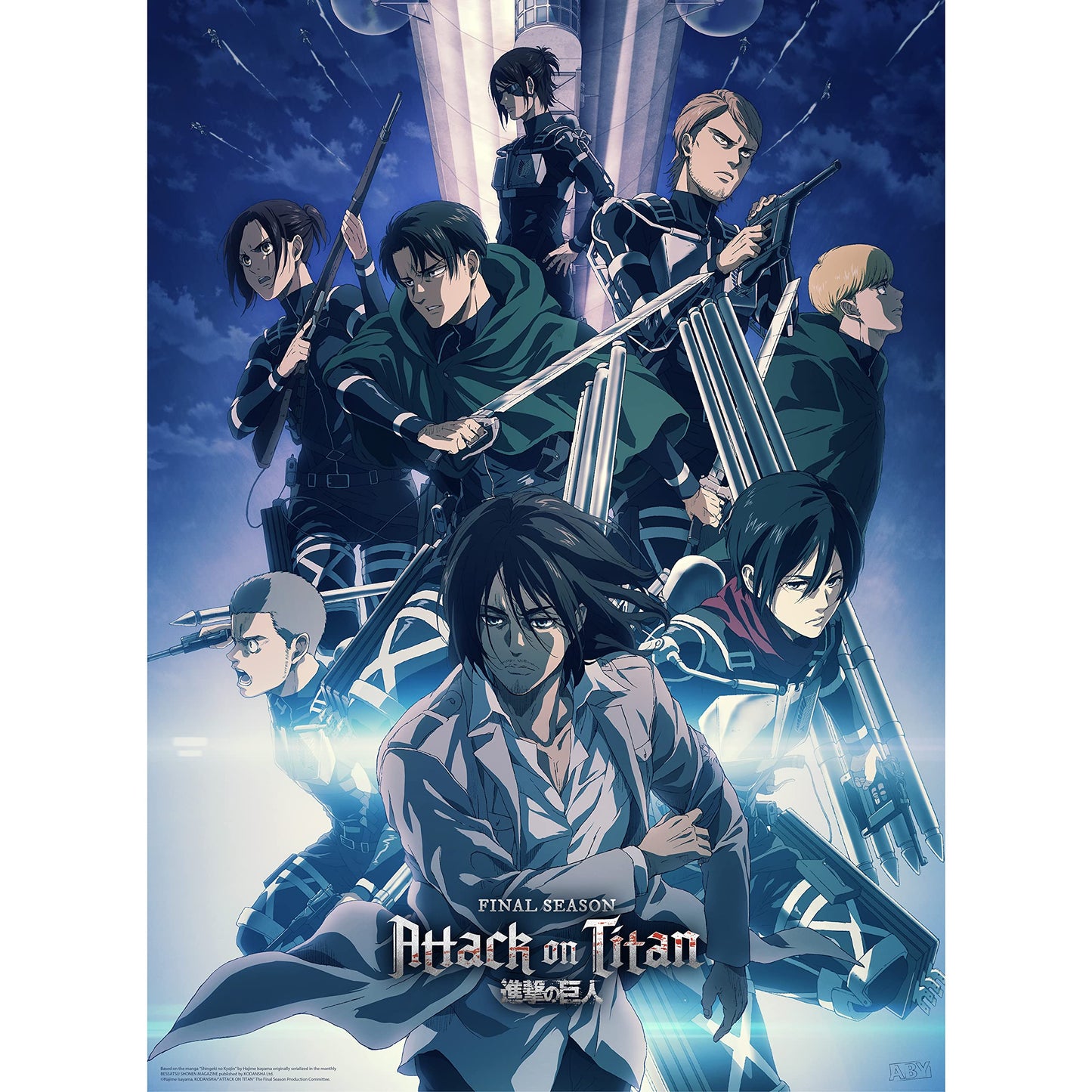ABYstyle Attack on Titan Unframed Boxed Poster Set Featuring the Scouts, Beast Titan & Jaw Titan 15 x 20.5 in Includes 2 Mini Posters Anime Poster Set Attack on Titan Wall Art Anime Posters for Bedroom AOT Decor