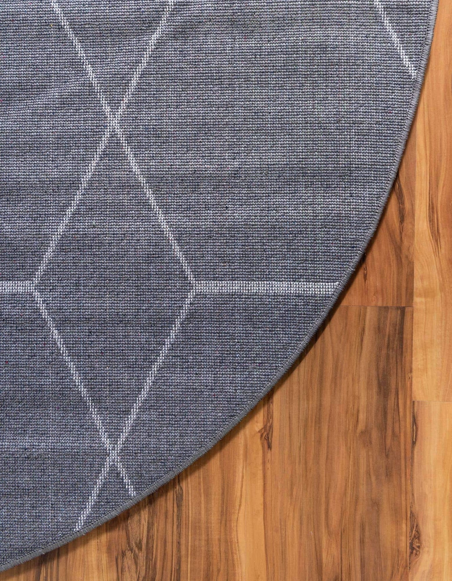 Unique Loom Trellis Frieze Collection Area Rug - Geometric (3' x 5' Oval, Dark Gray/ Ivory)