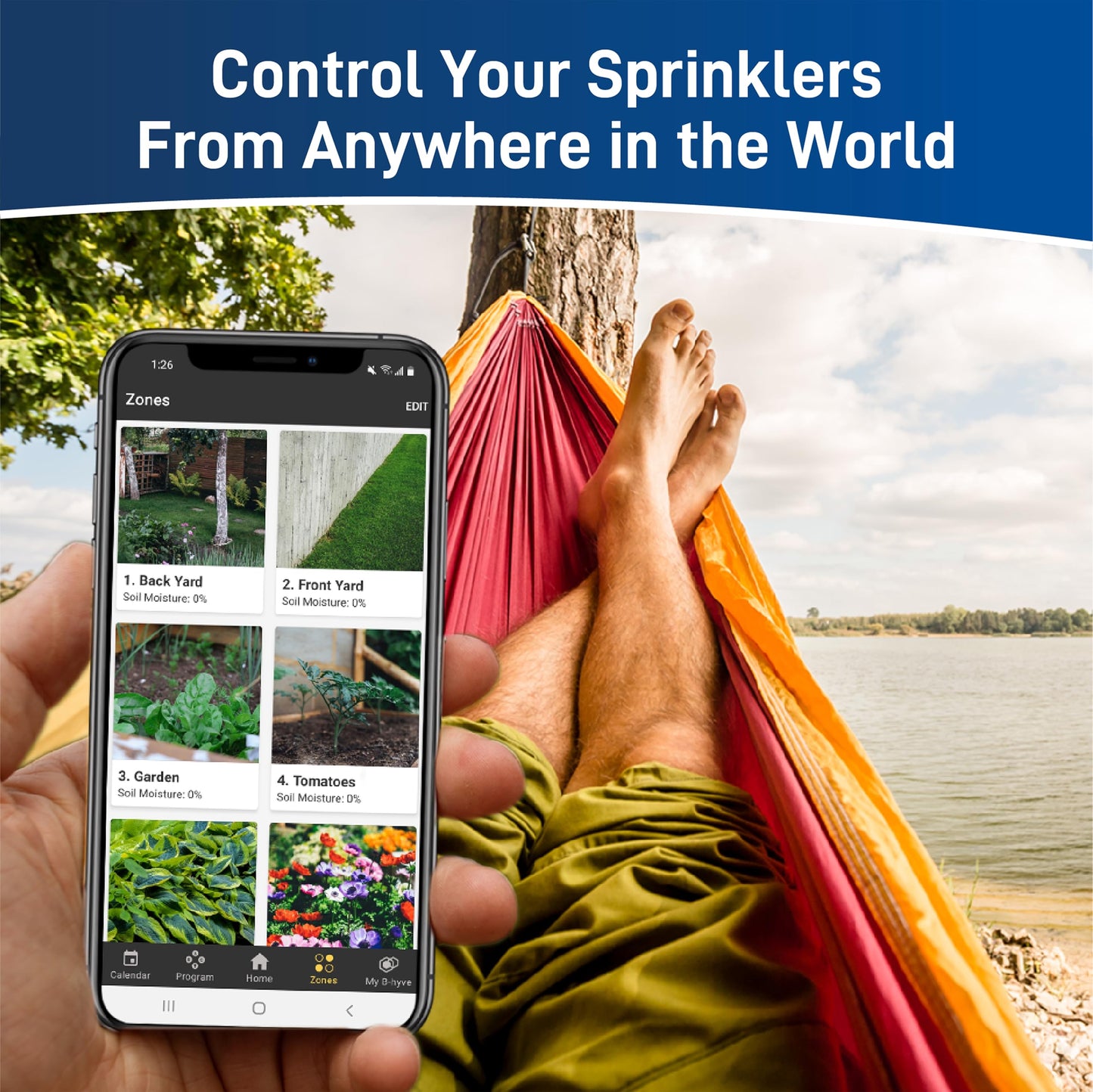 Orbit 57915 B-hyve 4-Zone Indoor Smart Sprinkler Controller