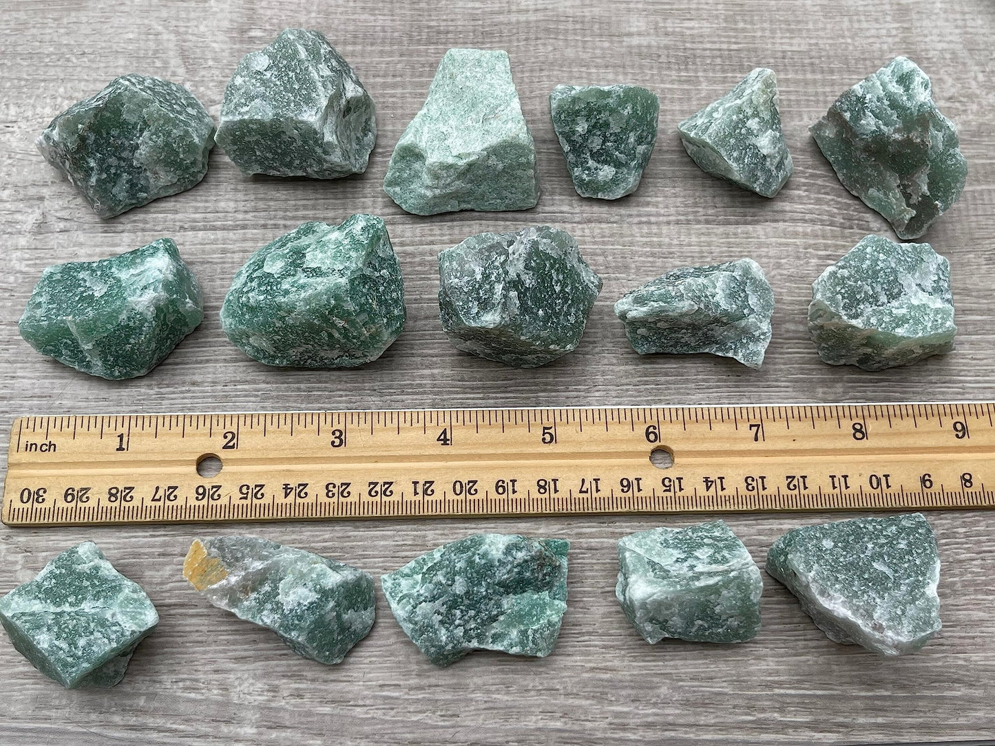 GAF TREASURES Wholesale Raw Green Aventurine Crystals, Natural Green Aventurine Stone, Rough Green Aventurine Crystals, Healing Crystals (Green Aventurine, 0.5 Pound)