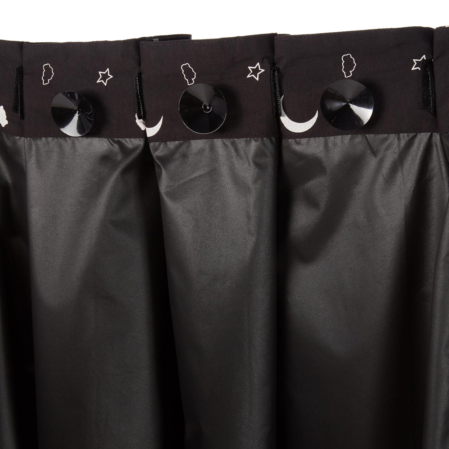 Amazon Basics Portable Blackout Curtain Shade with Suction Cups, 50" W x 78" L, 1-Pack, Moon and Stars
