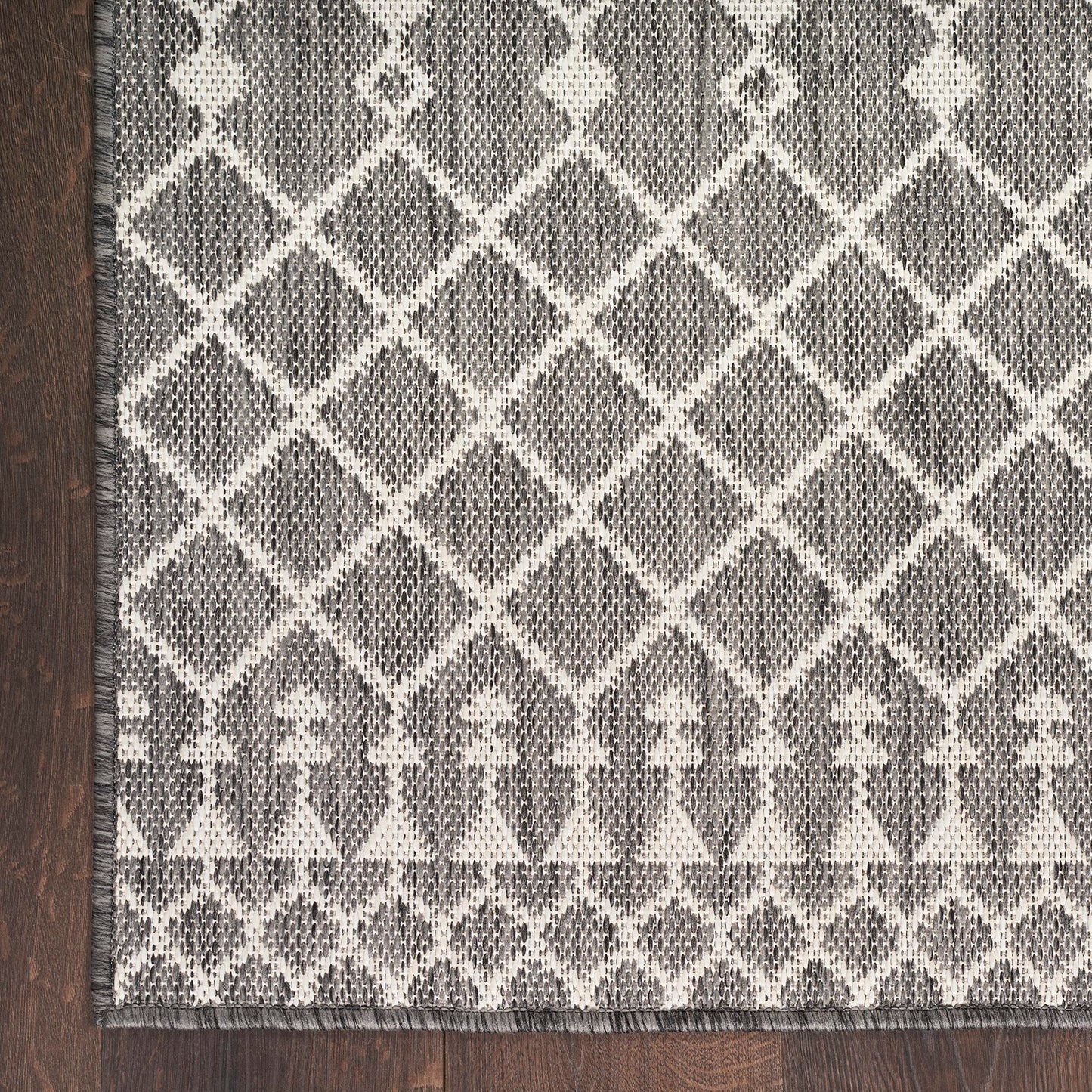 Nourison Home Positano Charcoal 5' x 7' Area Rug - Easy Clean, Non Shedding, Bed Room, Living Room, Dining Room, Kitchen (5' x 7')