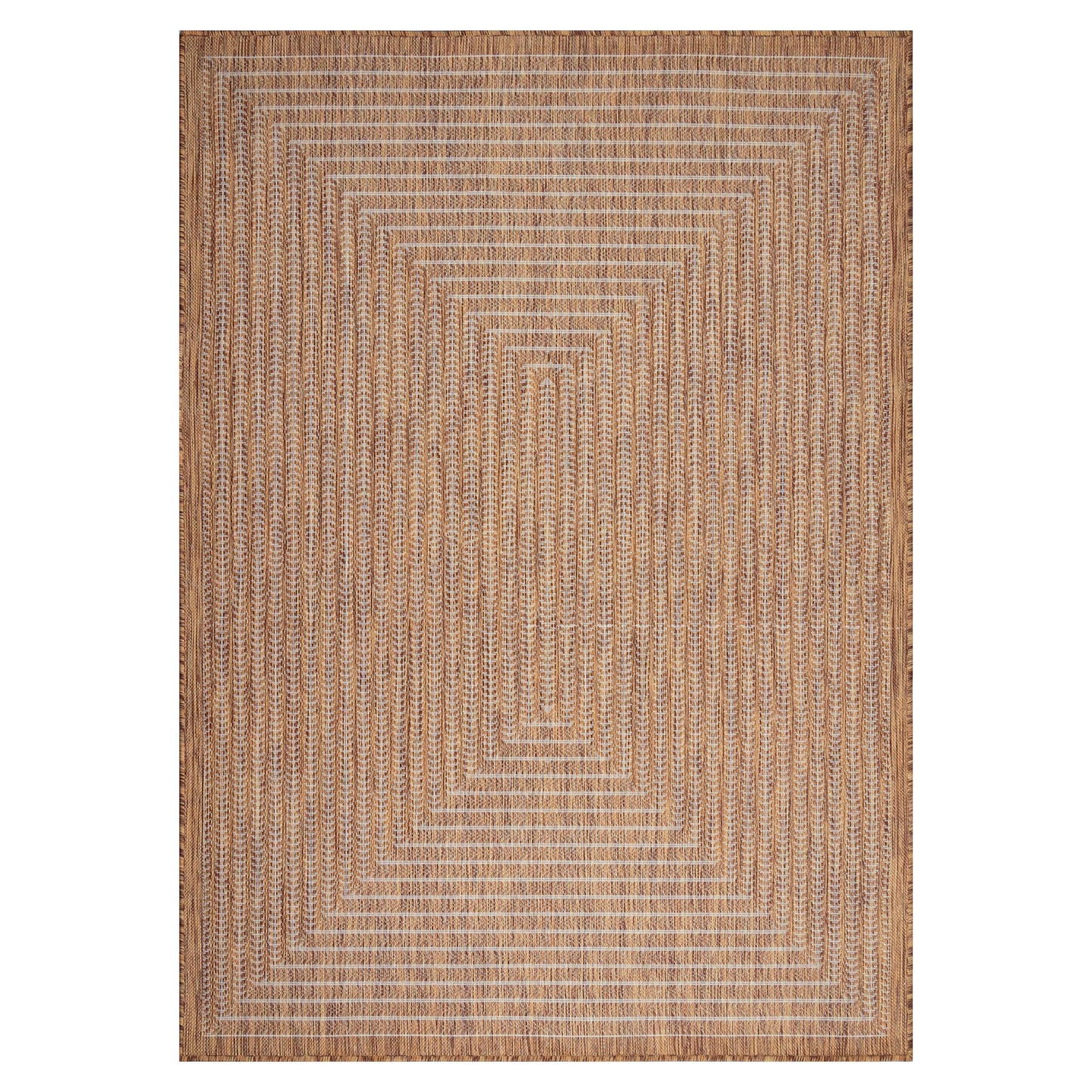 Adiva Rugs Outdoor Indoor Area Rug, Weather Resistant, Easy to Clean, Stain Resistant Floor Mat for Dining Room, Backyard, Deck, Patio (Wooden, 8' x 10')