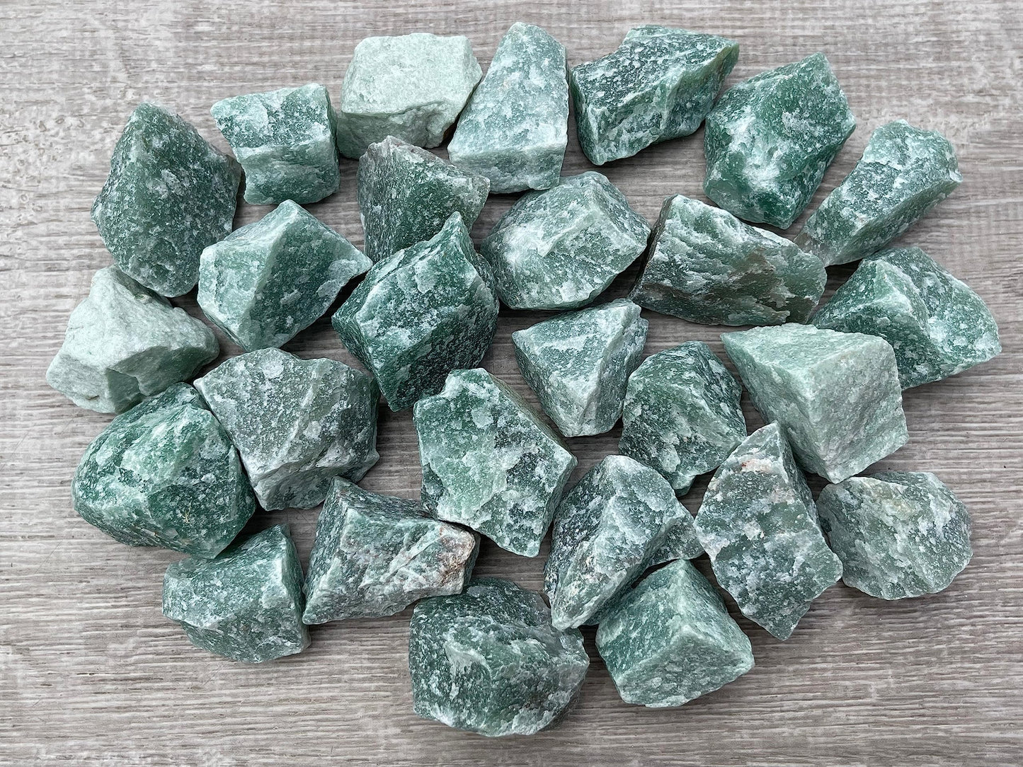GAF TREASURES Wholesale Raw Green Aventurine Crystals, Natural Green Aventurine Stone, Rough Green Aventurine Crystals, Healing Crystals (Green Aventurine, 0.5 Pound)