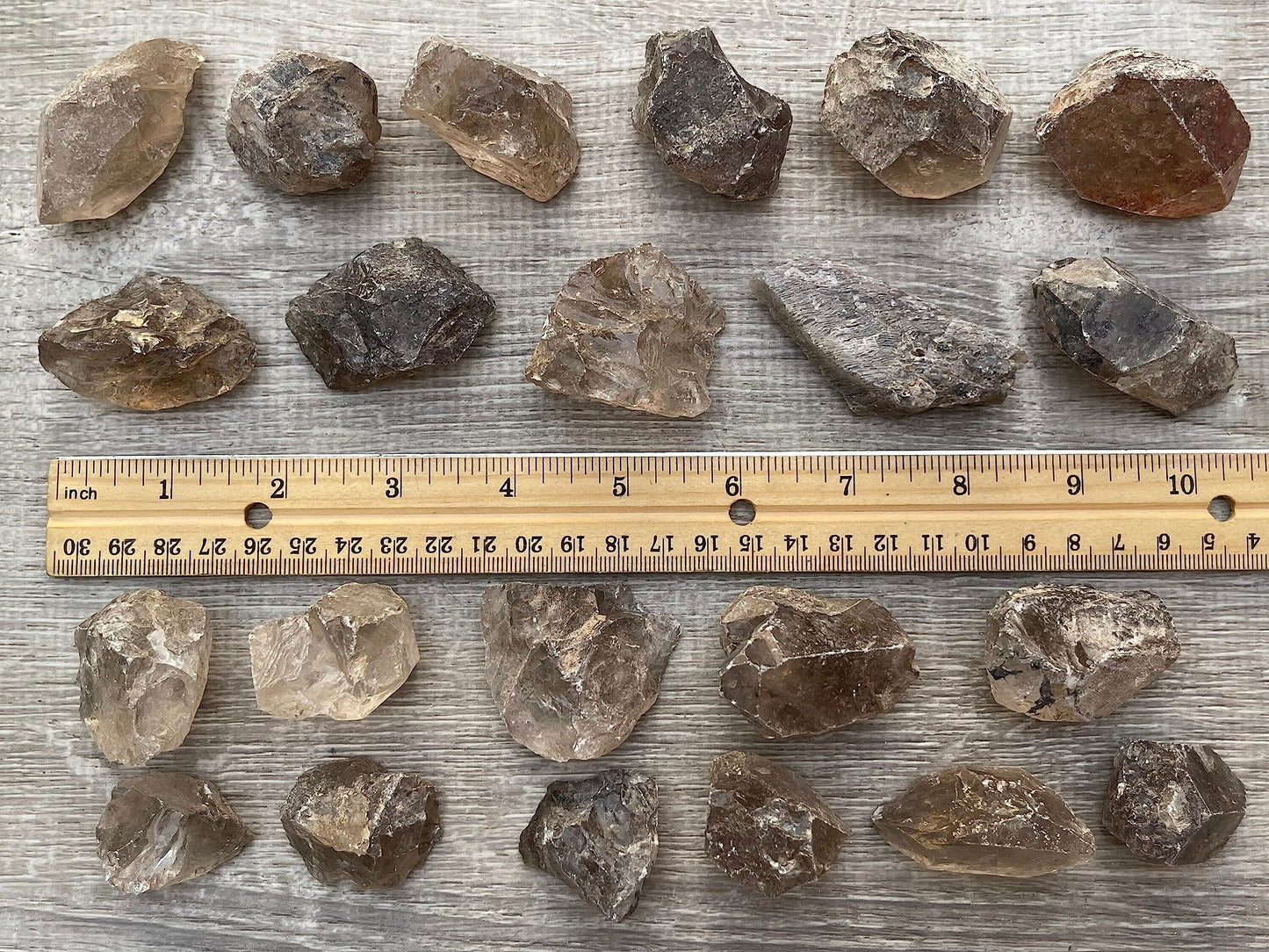 GAF TREASURES Wholesale Raw Smoky Quartz Crystals, Natural Smoky Quartz Stone, Natural Rough Smoky Quartz Crystals, Smoky Quartz Rough, Smoky Quartz Healing Crystals (Smoky Quartz, 0.5 Pound)