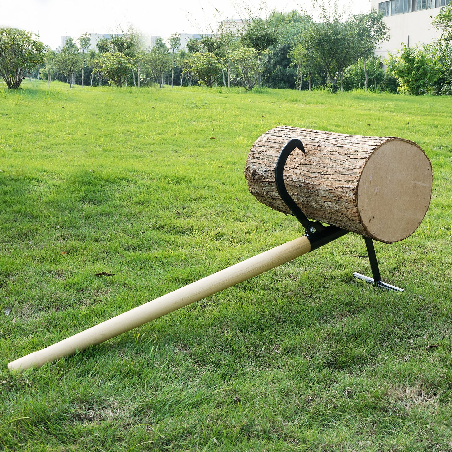 Timberjack Log Lifter - 48-Inch Wood and Metal Log Splitter Tool with 14.5-Inch Log Opening - Helps Hoist, Move, and Chainsaw Logs by Earth Worth