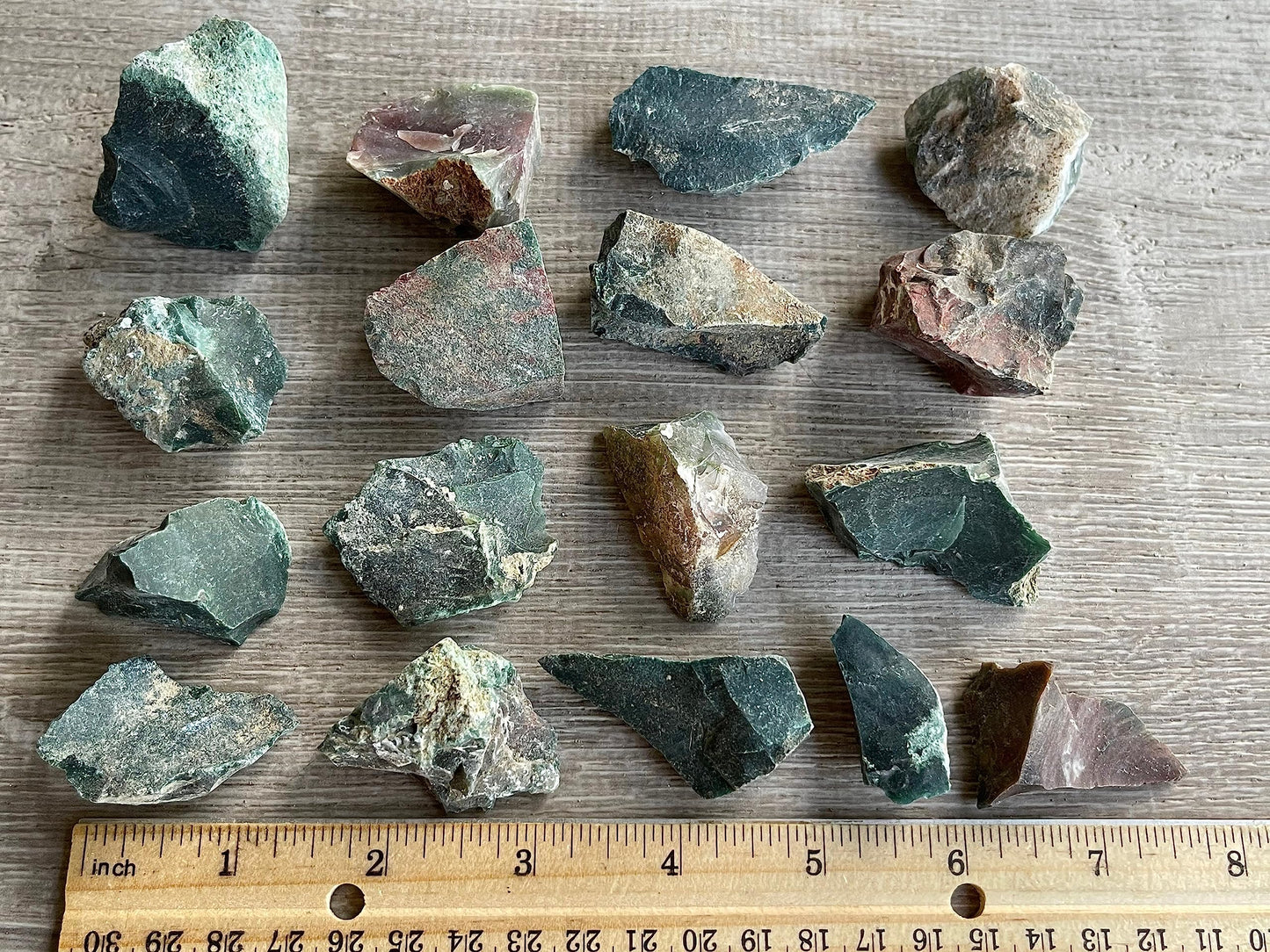 GAF TREASURES Wholesale Raw Bloodstone Crystals, Natural Bloodstone Stone, Natural Rough Bloodstone Crystals, Bloodstone Rough, Bloodstone Healing Crystals (Bloodstone, 0.5 Pound)