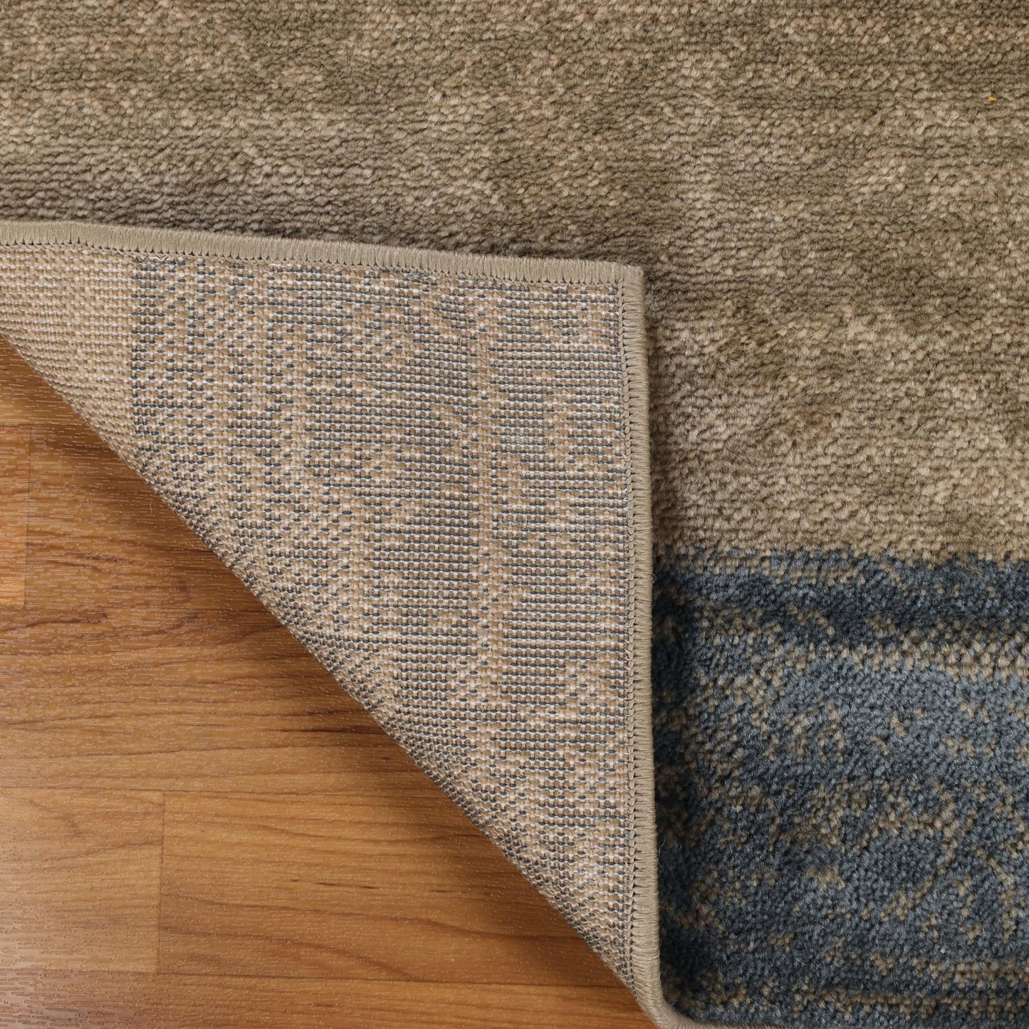 Superior Indoor Large Area Rug, Jute Backed, Perfect For Entryway, Office, Living/ Dining Room, Bedroom, Kitchen, Modern Geometric Patchwork Floor Decor, Clifton Collection, 5' x 8', Grey/ Brown