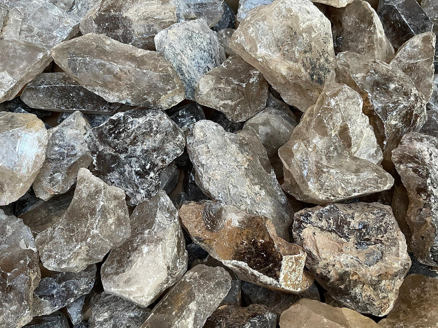 GAF TREASURES Wholesale Raw Smoky Quartz Crystals, Natural Smoky Quartz Stone, Natural Rough Smoky Quartz Crystals, Smoky Quartz Rough, Smoky Quartz Healing Crystals (Smoky Quartz, 0.5 Pound)