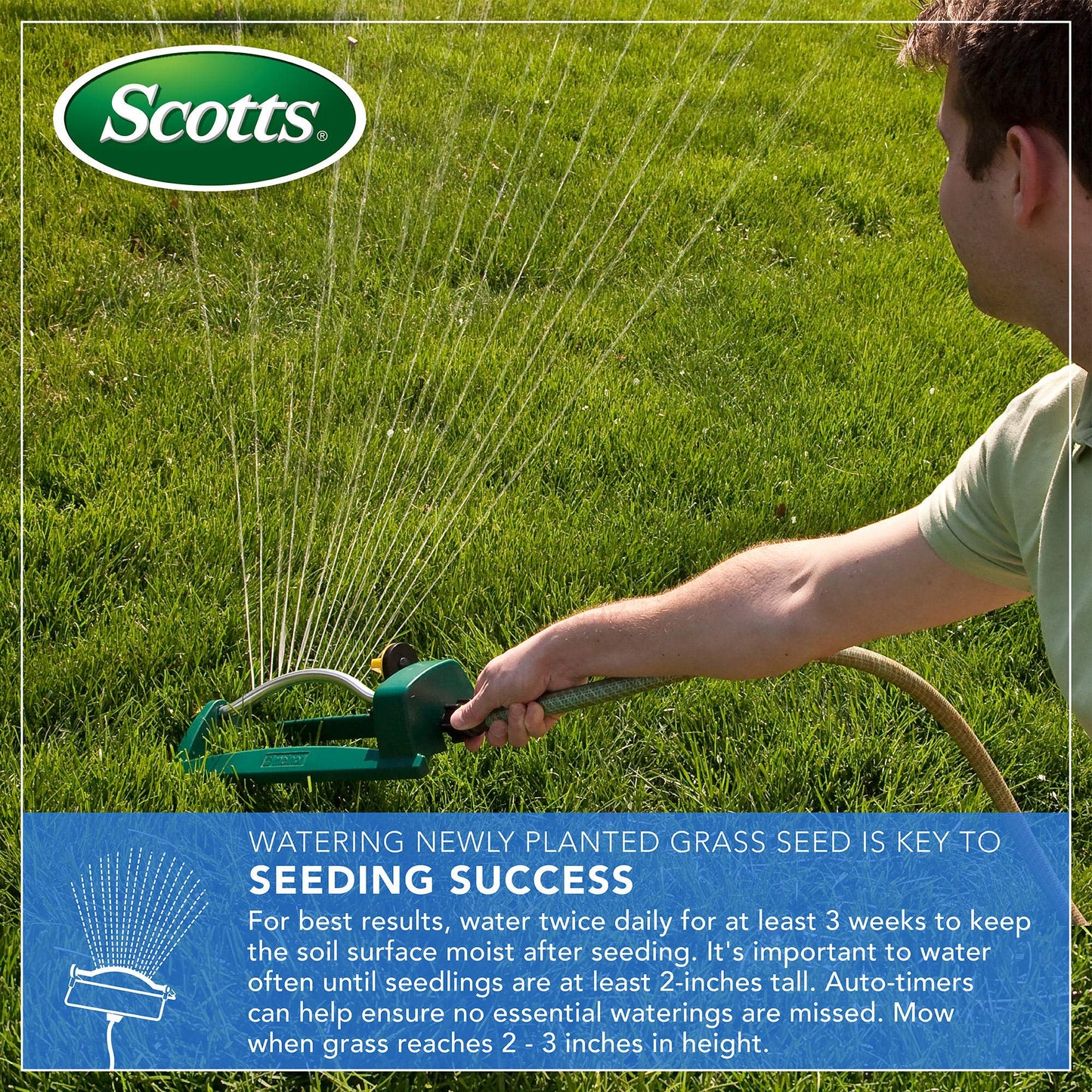 Scotts EZ Seed Patch & Repair Tall Fescue Lawns - Combination Mulch, Grass Seed and Fertilizer for Bare Spots and Repair, Covers Up to 225 sq. ft., 10 lb.