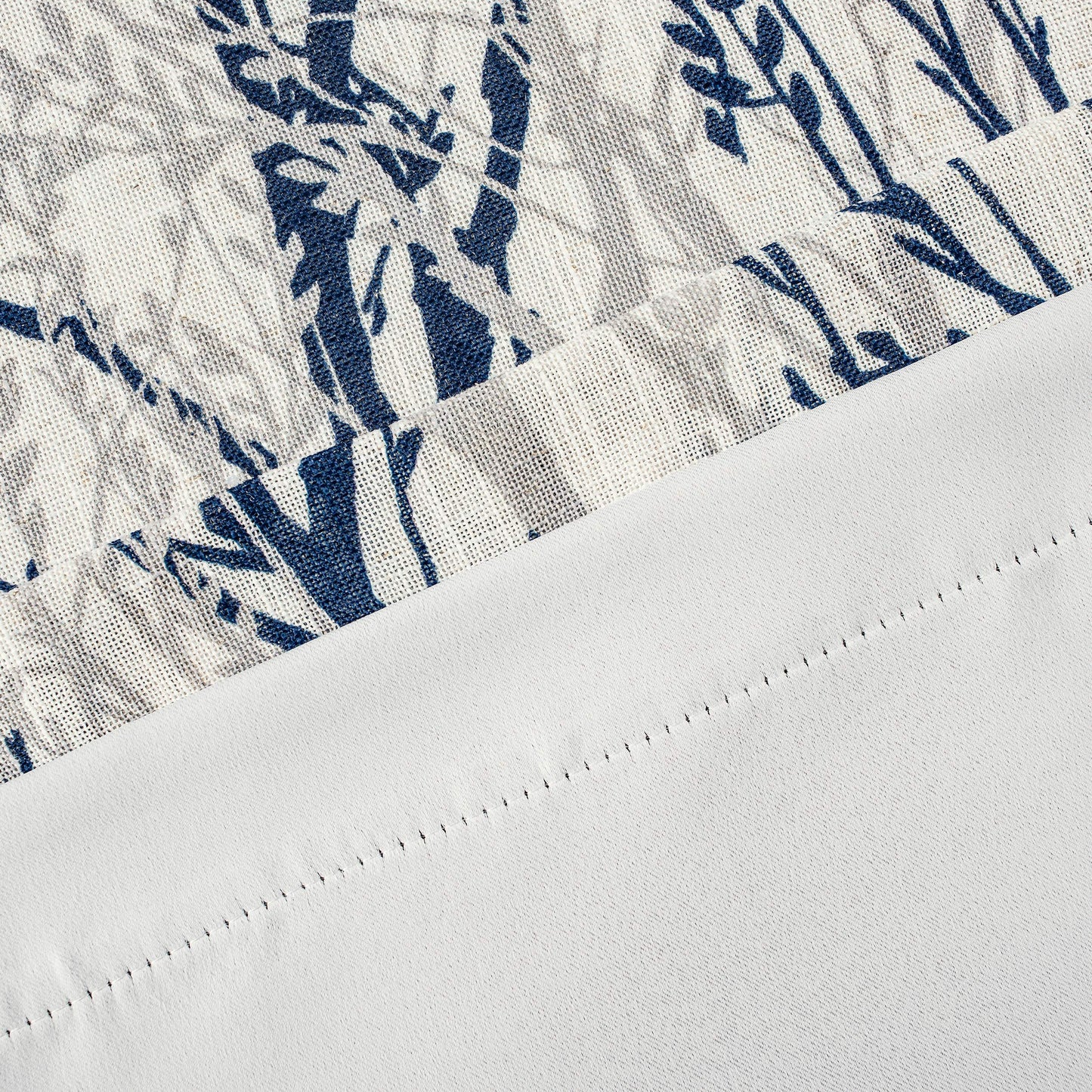 DriftAway Tree Branch Linen Lined Valance Double Layer Thermal Insulated Room Darkening Blackout Valances 3 Inch Rod Pocket Short Window Valance for Living Room Bathroom 52 Inch by 14 Inch Blue