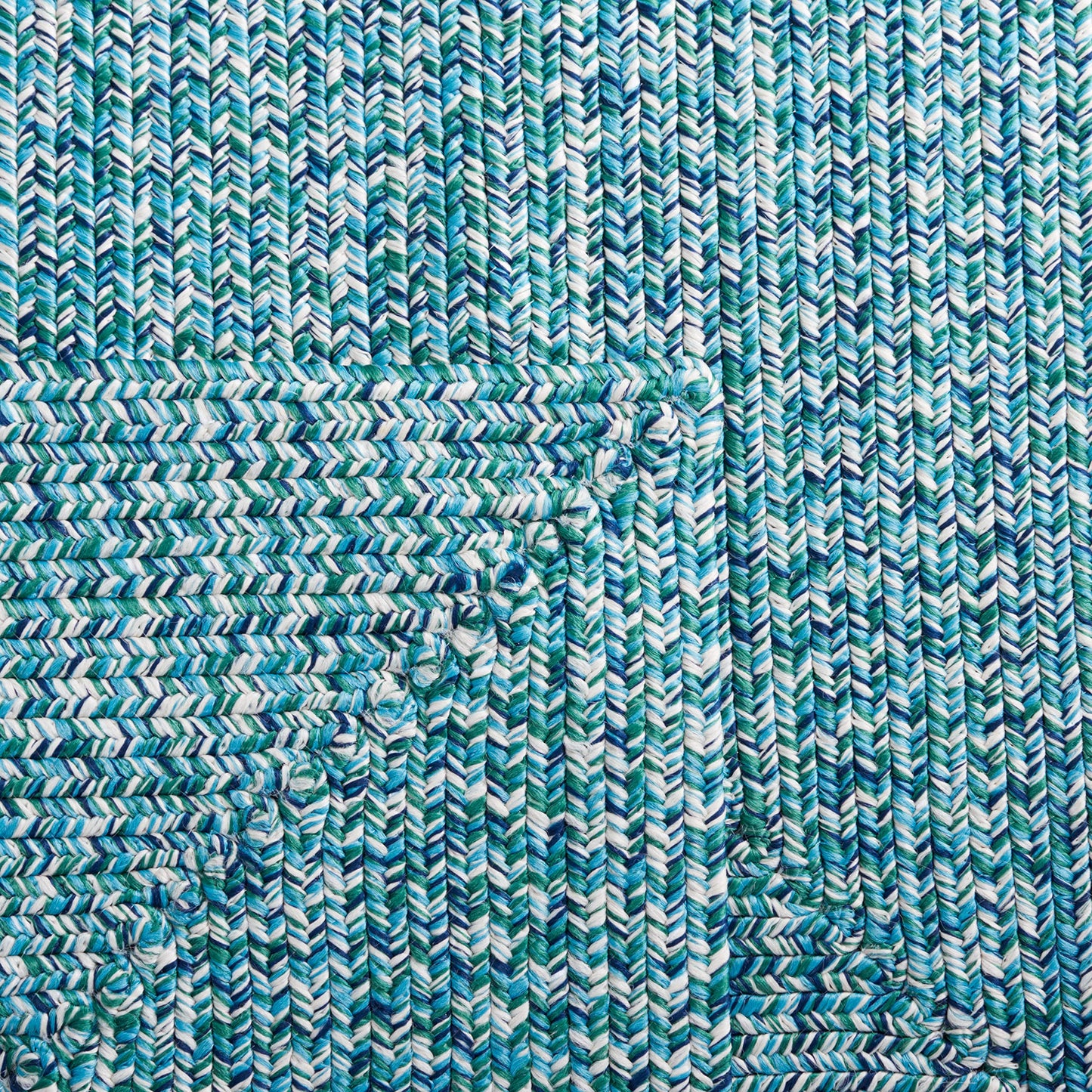 SAFAVIEH Washable Rug Outdoor Braided Collection - 2' x 3', Teal & Green, Handmade & Reversible, Non-Shedding & Easy to Clean, Ideal for Entryway, Patio, Kitchen, Mudroom, Front Door (BRA201K)