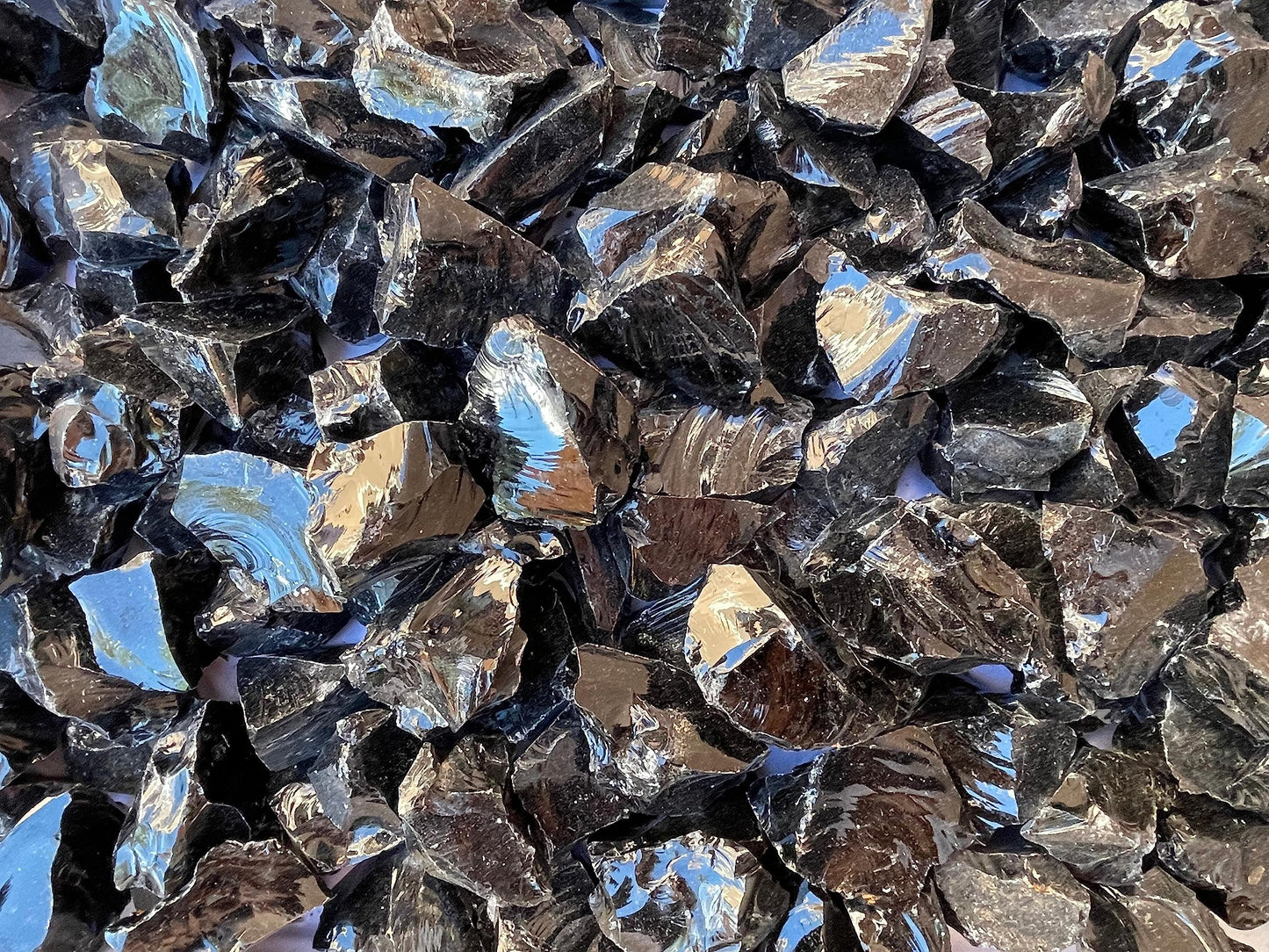 WHOLESALE Raw Black Obsidian Crystals, Natural Black Obsidian Stone, Natural Rough Black Obsidian crystals, Black Obsidian Rough, Black Obsidian Healing Crystals (Black Obsidian, 0.5 Pound)