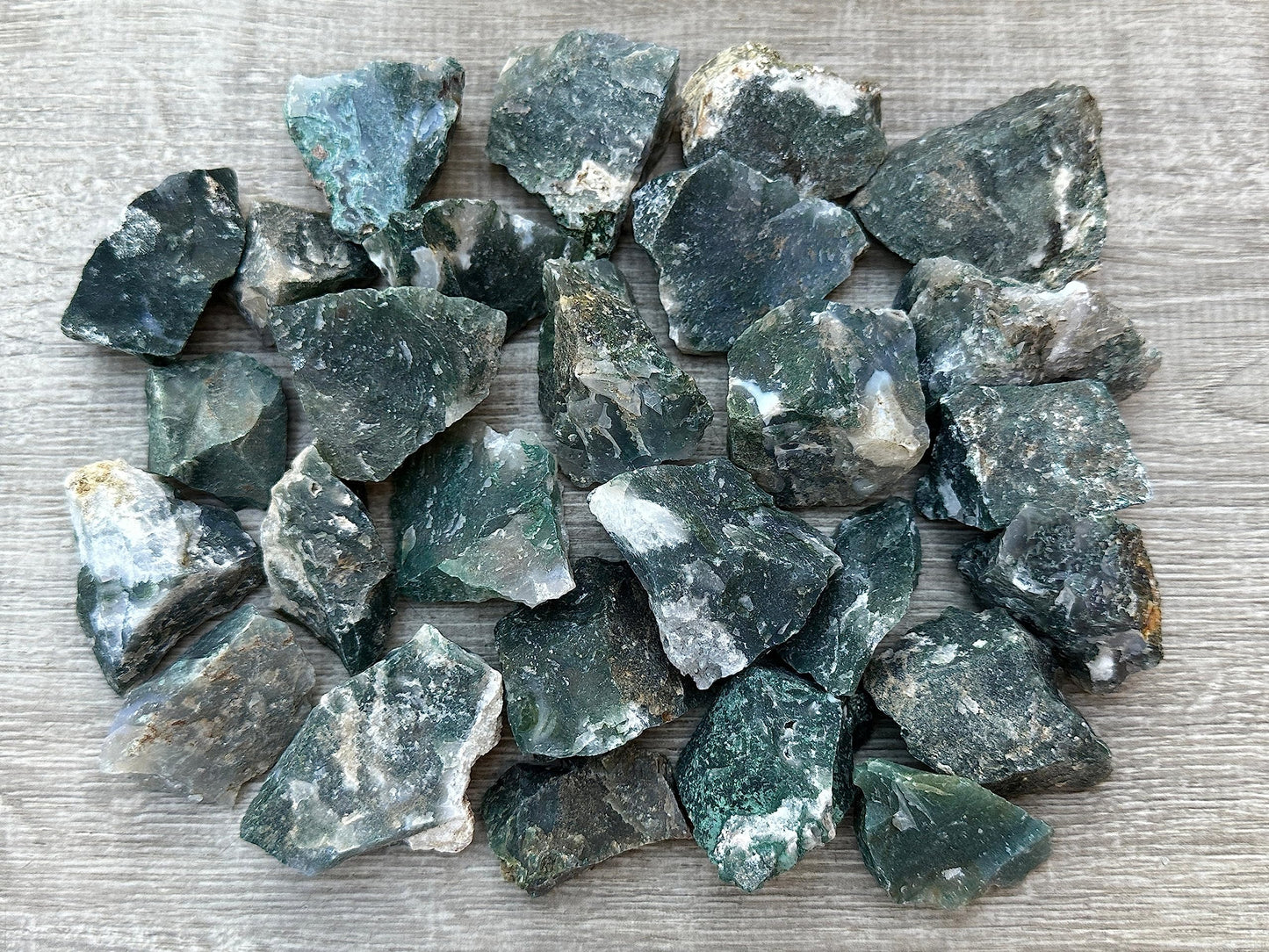 GAF TREASURES Wholesale Raw Tree Agate Crystals, Natural Tree Agate, Natural Rough Tree Agate Crystals, Tree Agate Healing Crystals (Tree Agate, 0.5 Pound)