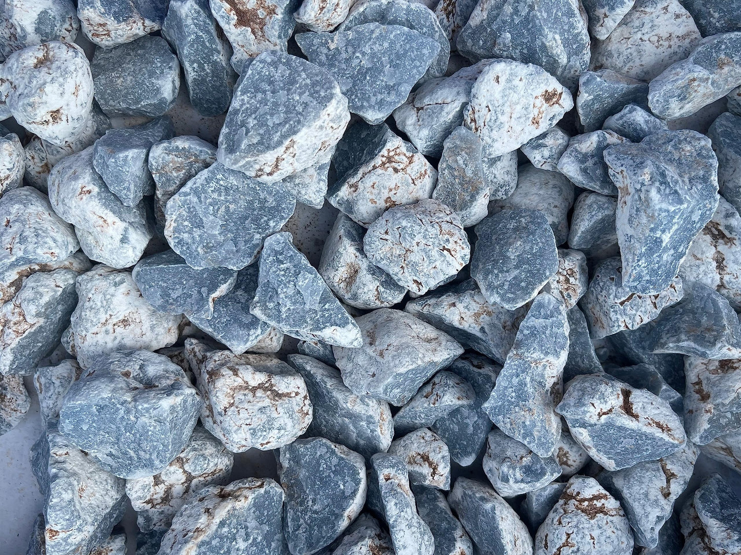 GAF TREASURES Wholesale Raw Angelite Crystals, Natural Angelite Stone, Natural Rough Angelite Crystals, Angelite Rough, Angelite Healing Crystals (Angelite, 0.5 Pound)