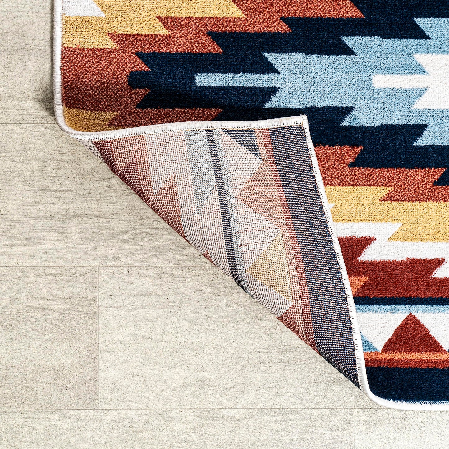 JONATHAN Y Diamond Kilim Yellow/Red/Blue Indoor Area Rug 4X6 ft, Konya Geometric for Living Room, Bedroom, Kitchen, Office, Easy-Cleaning, High Traffic, Pet-Friendly, Non-Shedding SWC101A-4