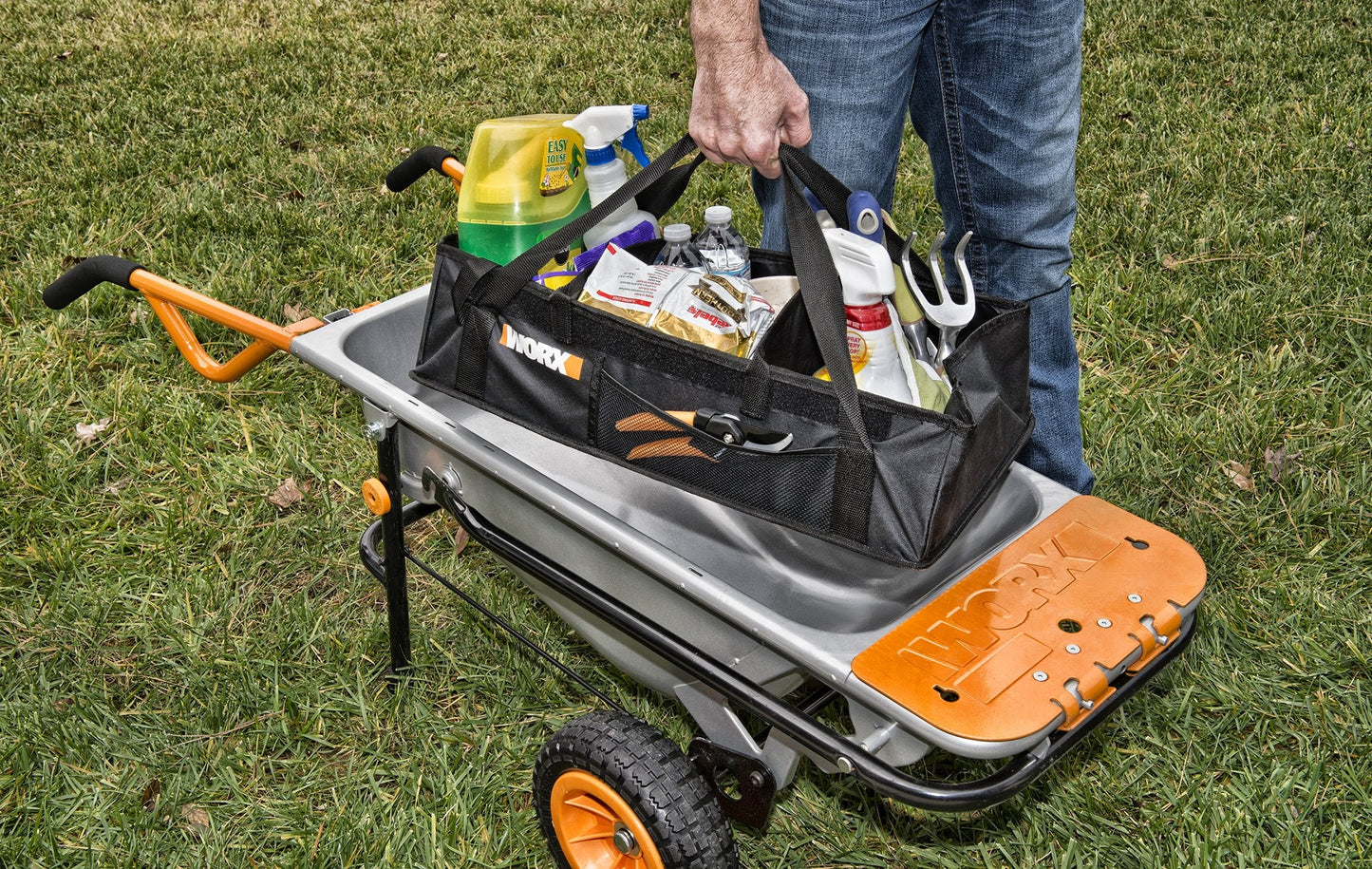 Worx WA0234 Aerocart Wheelbarrow Adjustable Tub Organizer