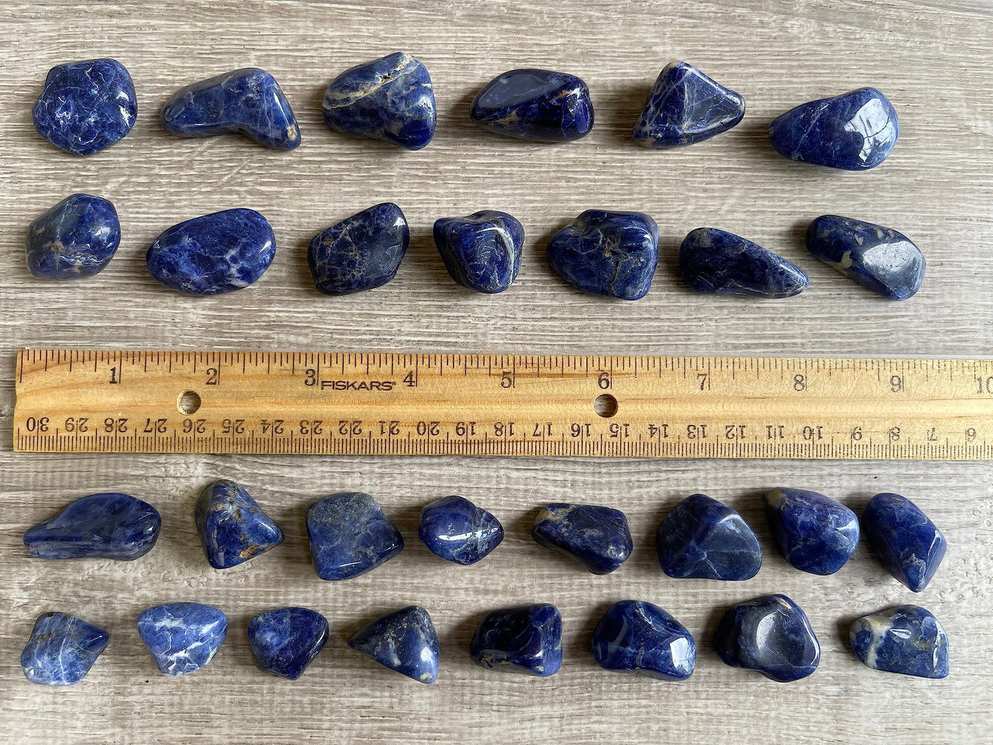 GAF TREASURES 5 Pcs Sodalite Tumbled Stones, Polished Sodalite Gemstone, Healing Crystals (Sodalite)