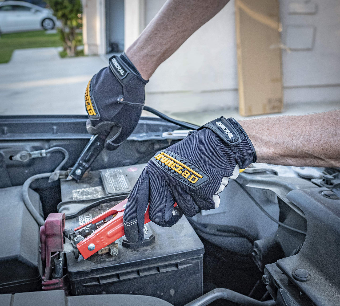 Ironclad General Utility Work Gloves GUG, All-Purpose, Performance Fit, Durable, Machine Washable, Sized Medium, (1 Pair) Black