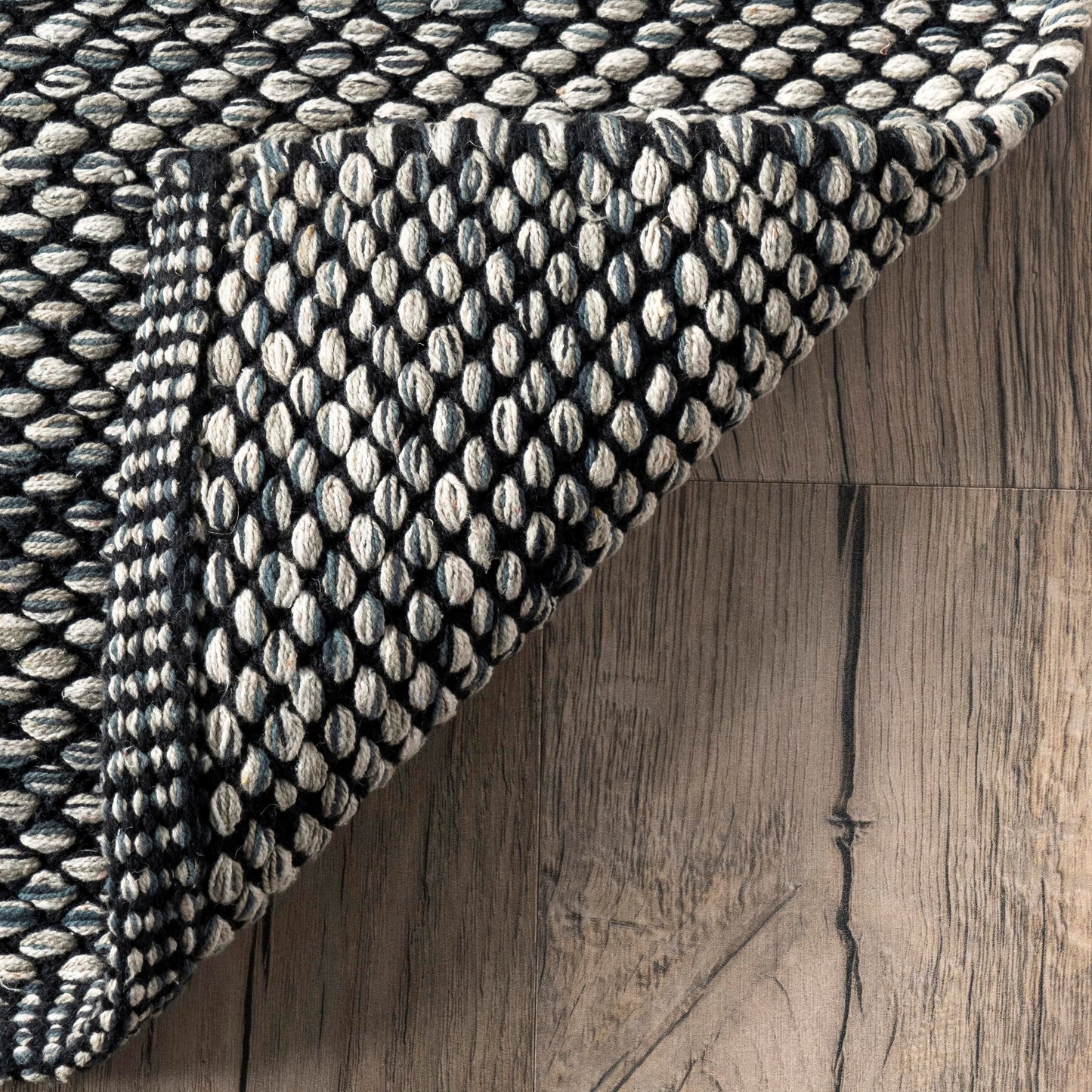 nuLOOM Alessi Solid Farmhouse Cotton Area Rug, 5x8, Grey