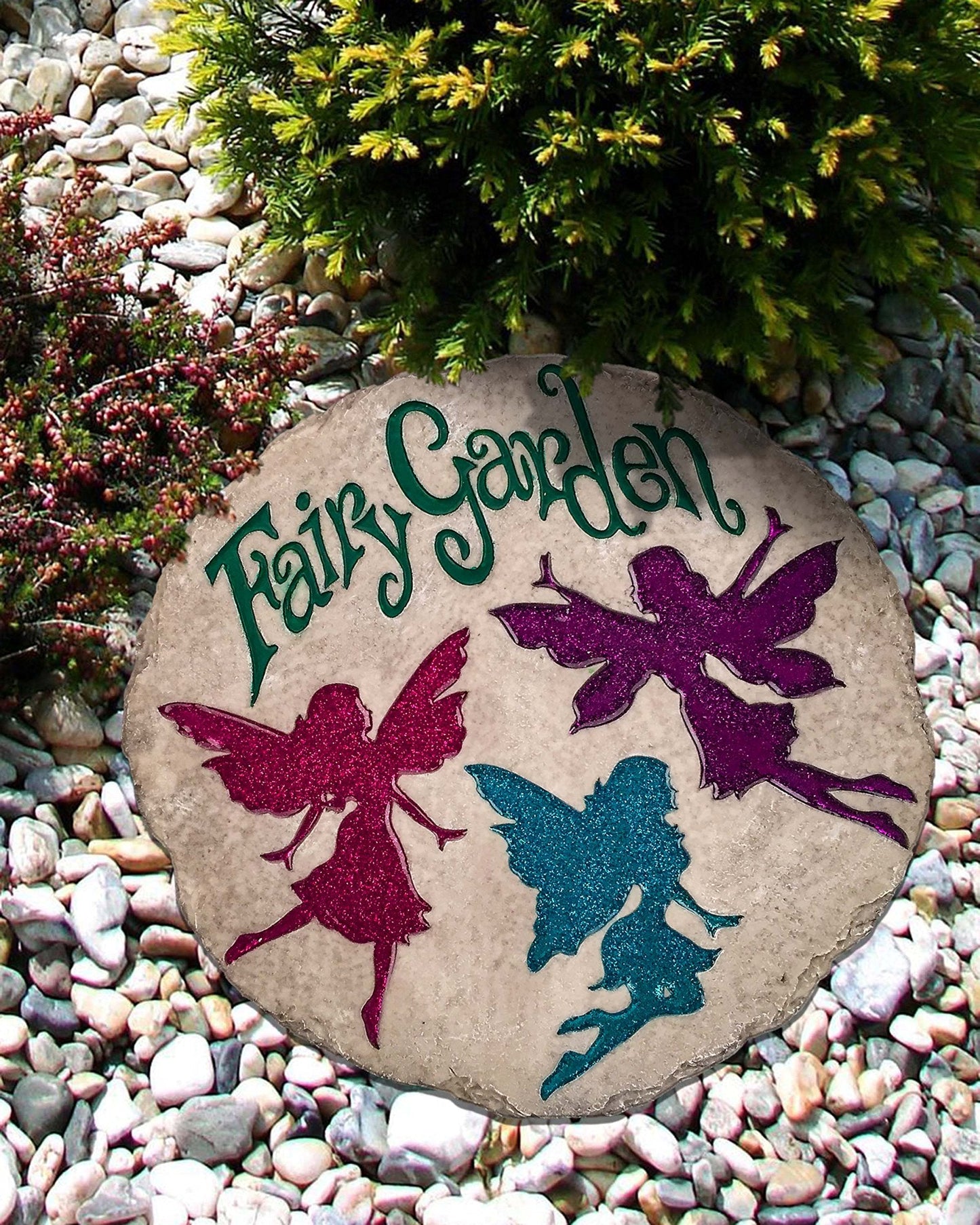 Spoontiques - Garden Décor - Flamingo Stepping Stone - Decorative Stone for Garden