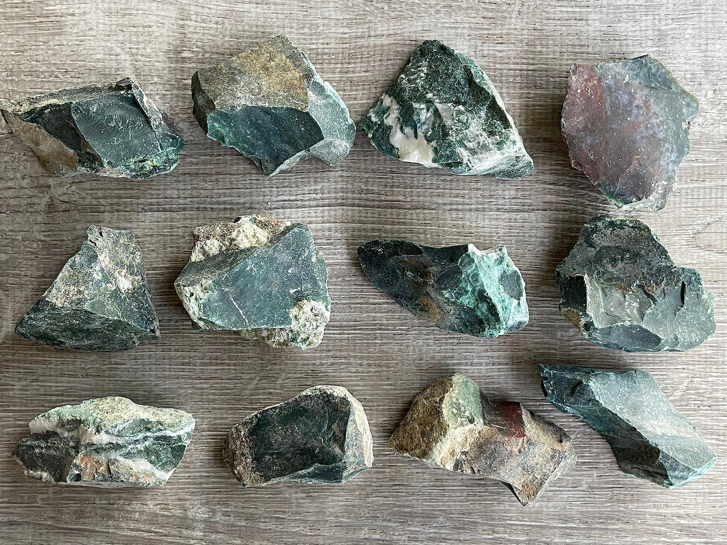 GAF TREASURES Wholesale Raw Bloodstone Crystals, Natural Bloodstone Stone, Natural Rough Bloodstone Crystals, Bloodstone Rough, Bloodstone Healing Crystals (Bloodstone, 0.5 Pound)